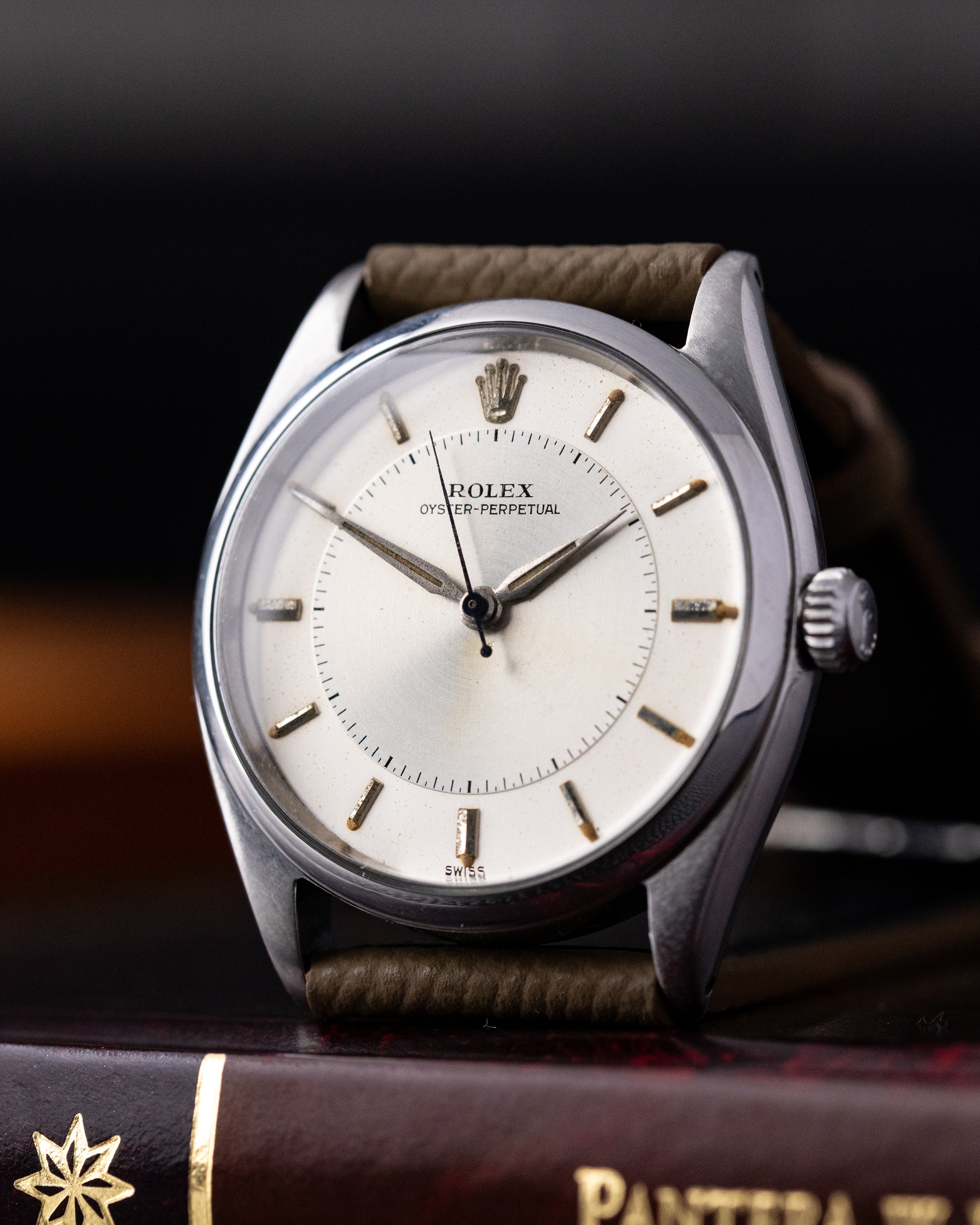 Vintage Rolex Oyster Perpetual, Ref. 6565/6552, Rare Two - Tone Dial, Vintage Swiss Watch Circa 1959 - DuMarko