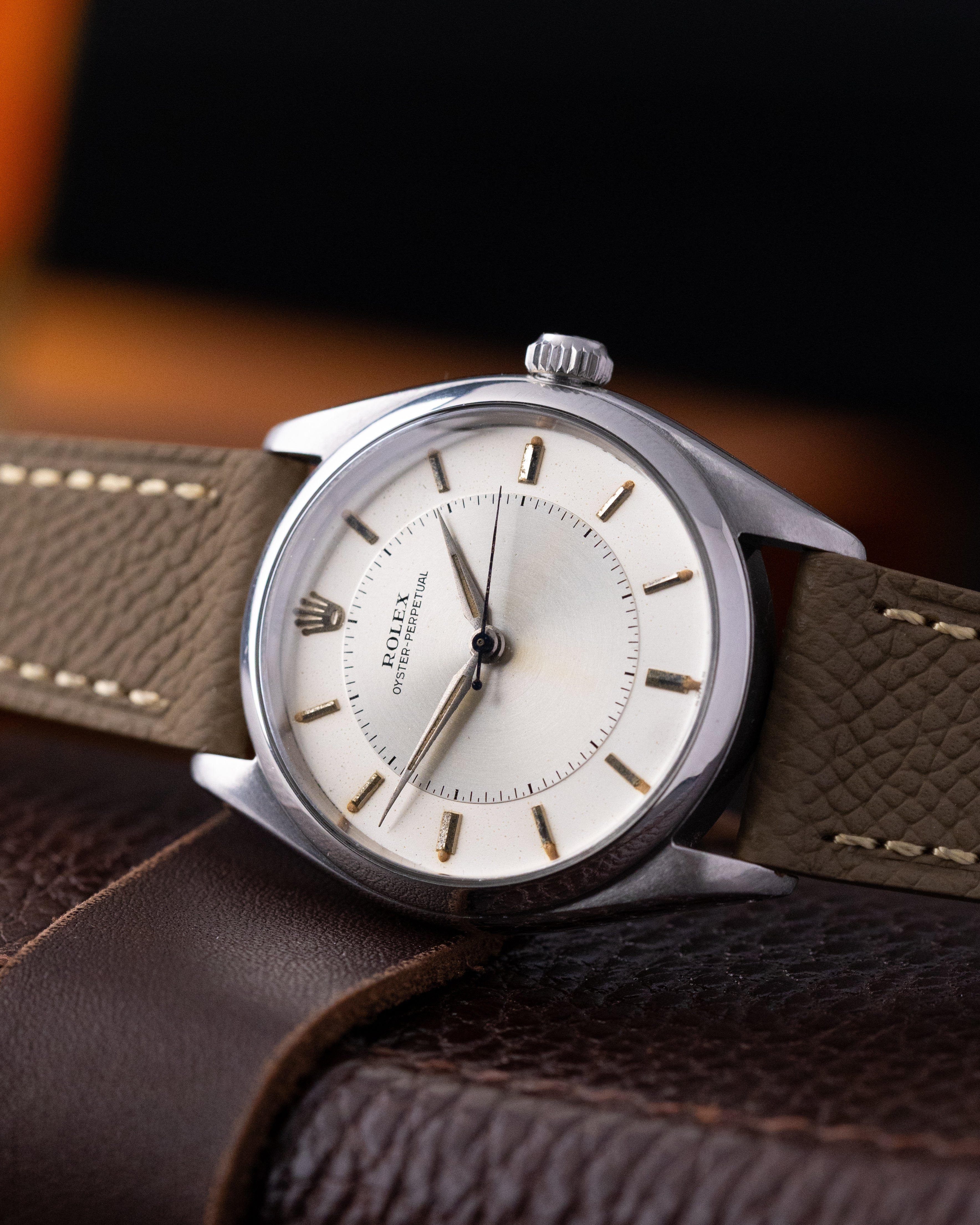 Vintage Rolex Oyster Perpetual, Ref. 6565/6552, Rare Two - Tone Dial, Vintage Swiss Watch Circa 1959 - DuMarko