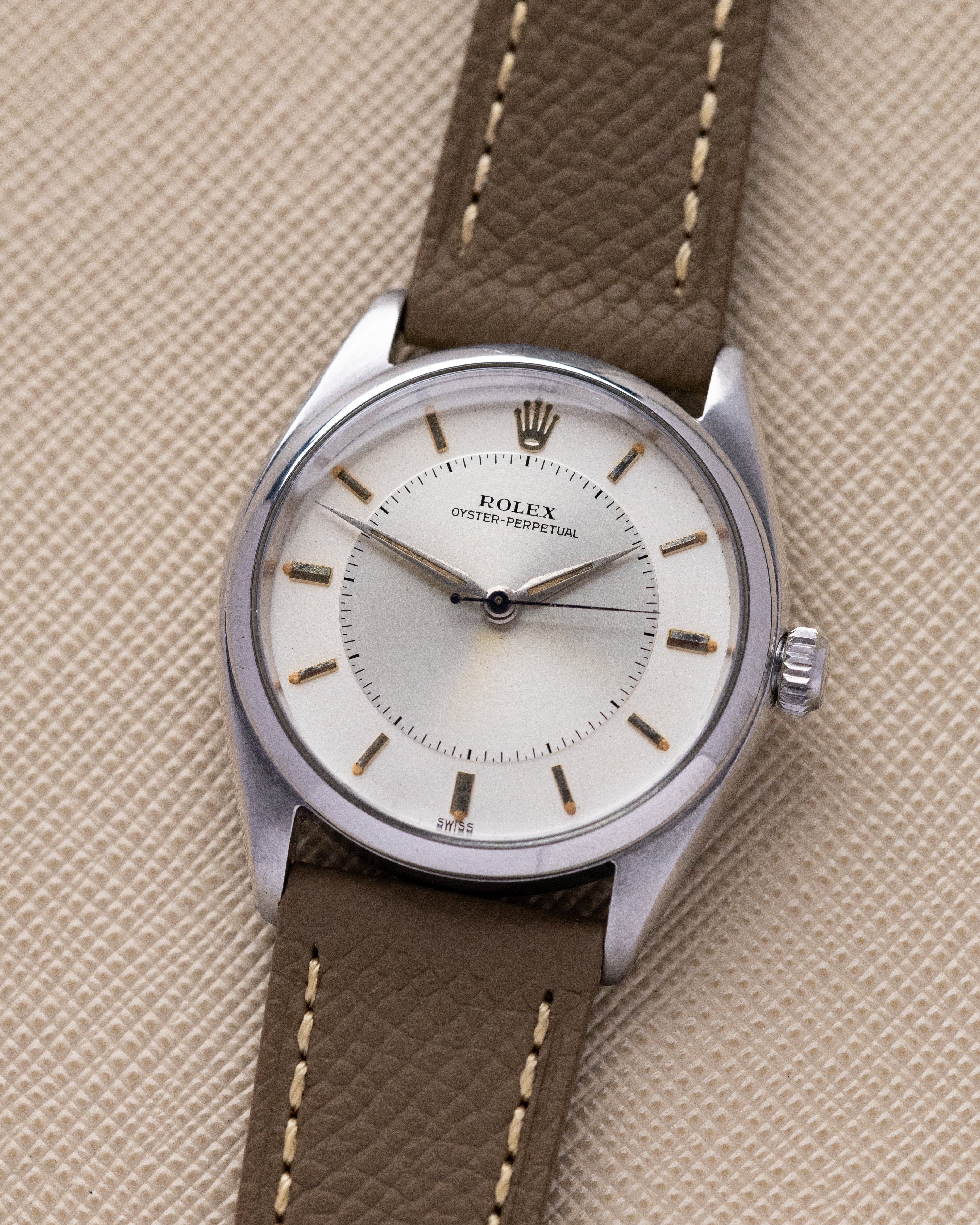 Vintage Rolex Oyster Perpetual, Ref. 6565/6552, Rare Two - Tone Dial, Vintage Swiss Watch Circa 1959 - DuMarko