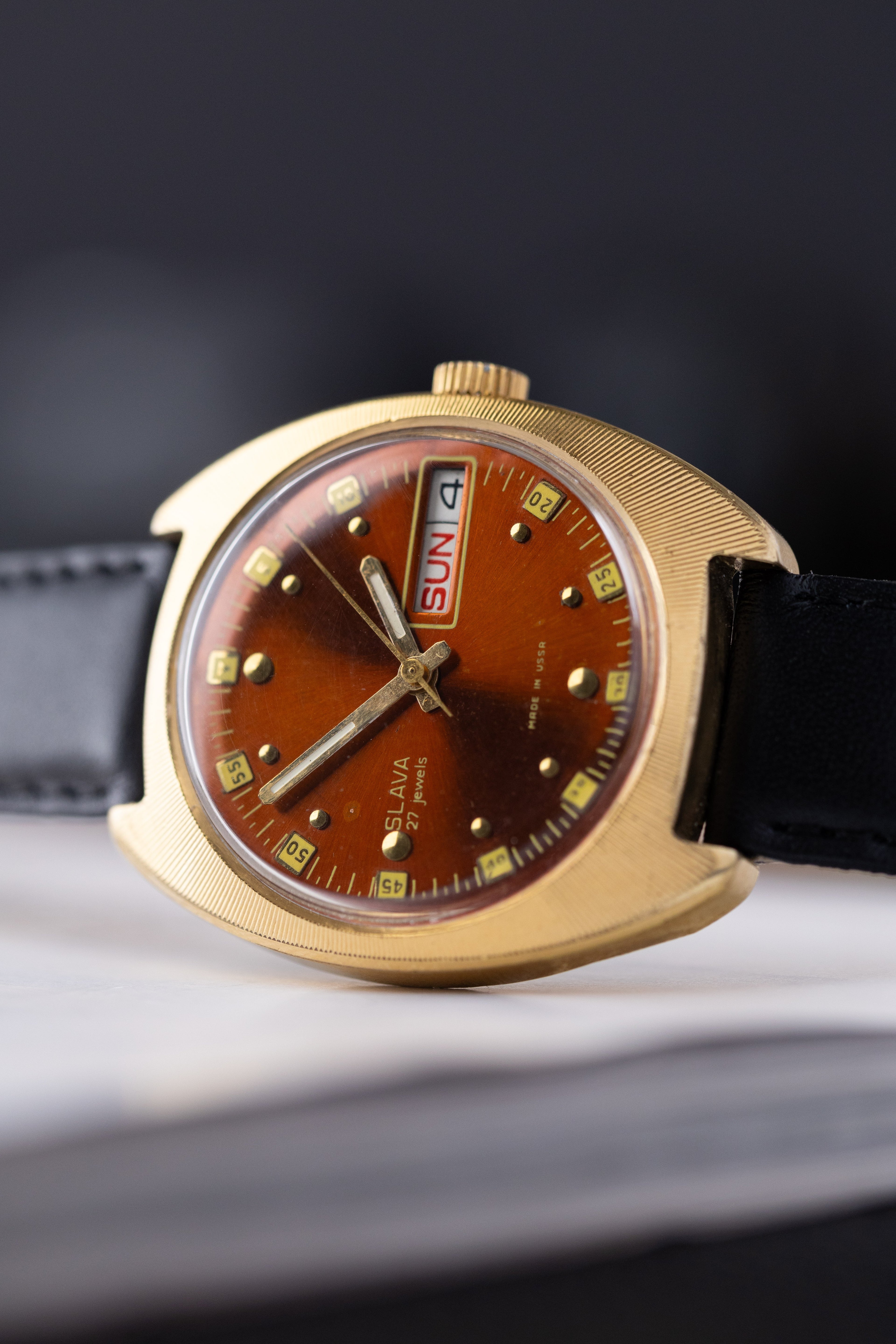 Vintage Slava Automatic, Day/date, Made in USSR - DuMarko