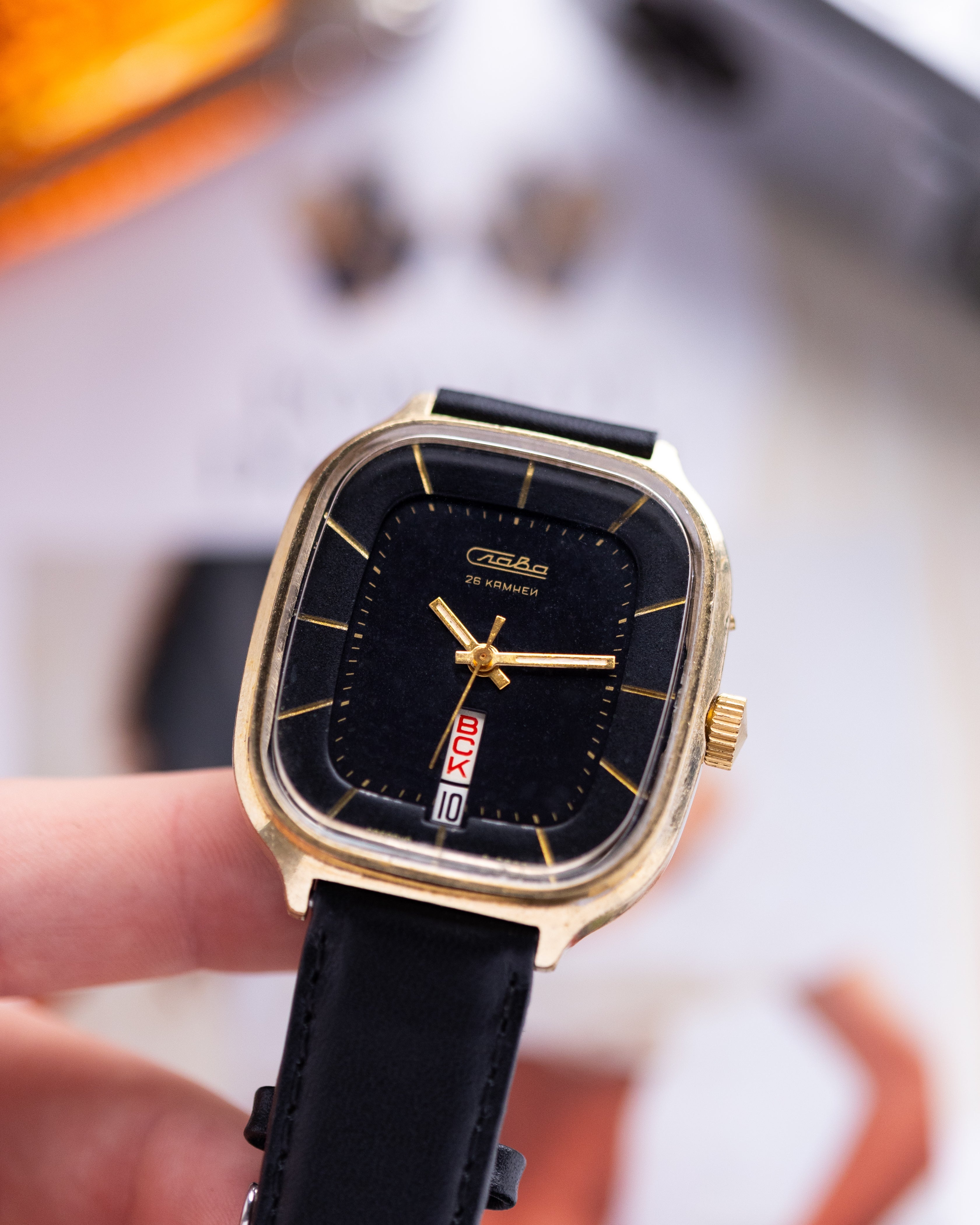 Vintage Slava "Fridge" Cal. 2438 Gold - plated case Ref. 676 - DuMarko