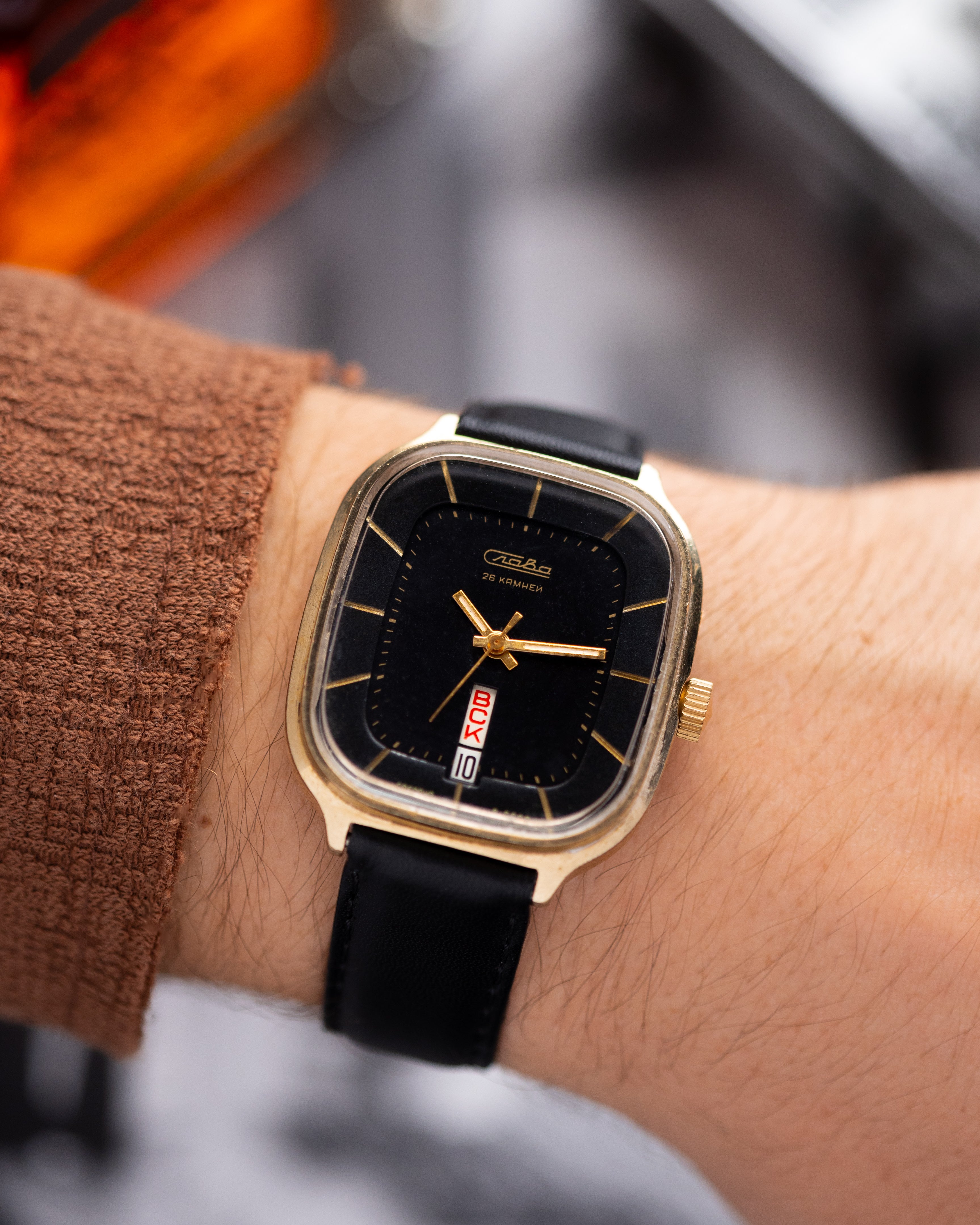 Vintage Slava "Fridge" Cal. 2438 Gold - plated case Ref. 676 - DuMarko