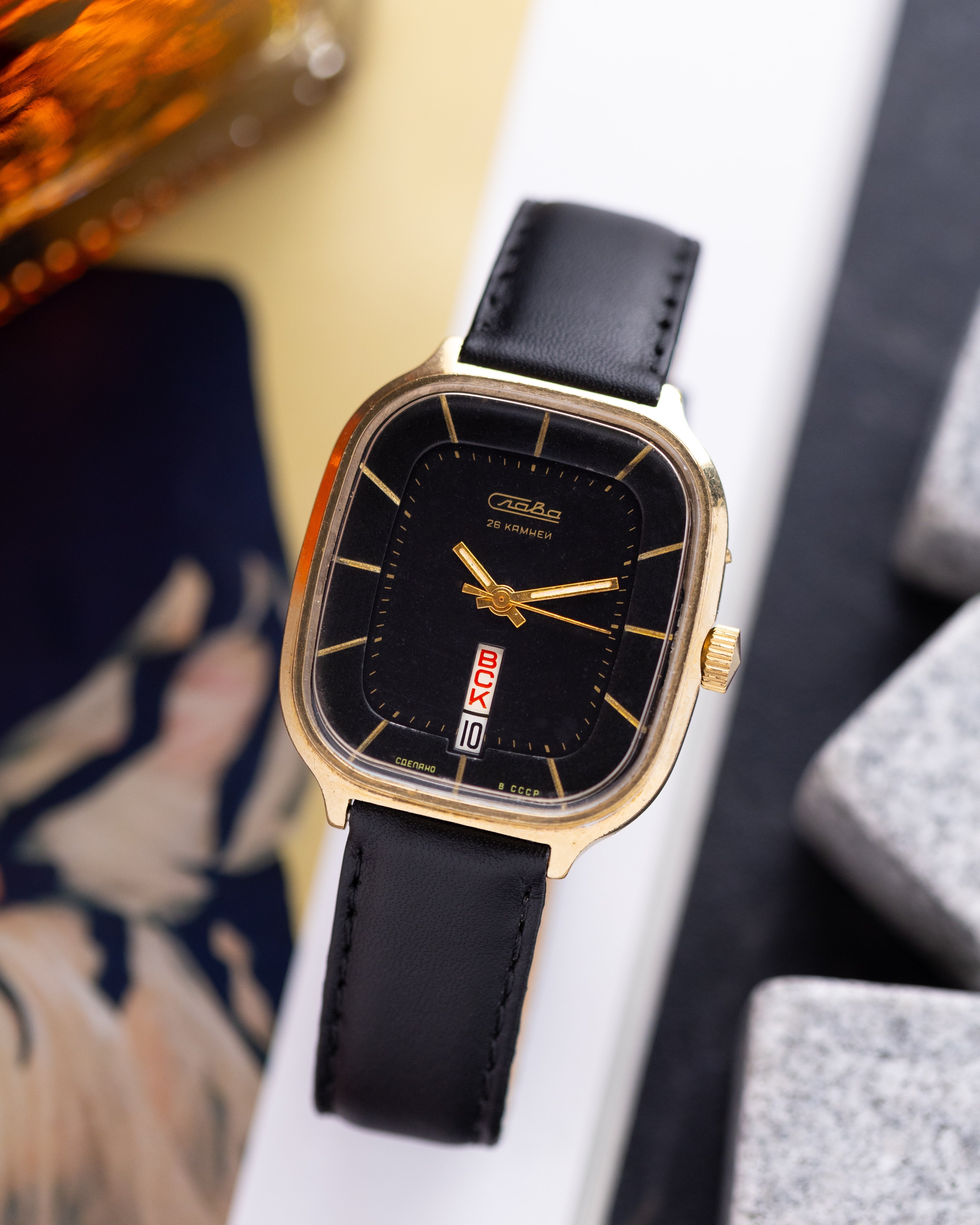 Vintage Slava "Fridge" Cal. 2438 Gold - plated case Ref. 676 - DuMarko