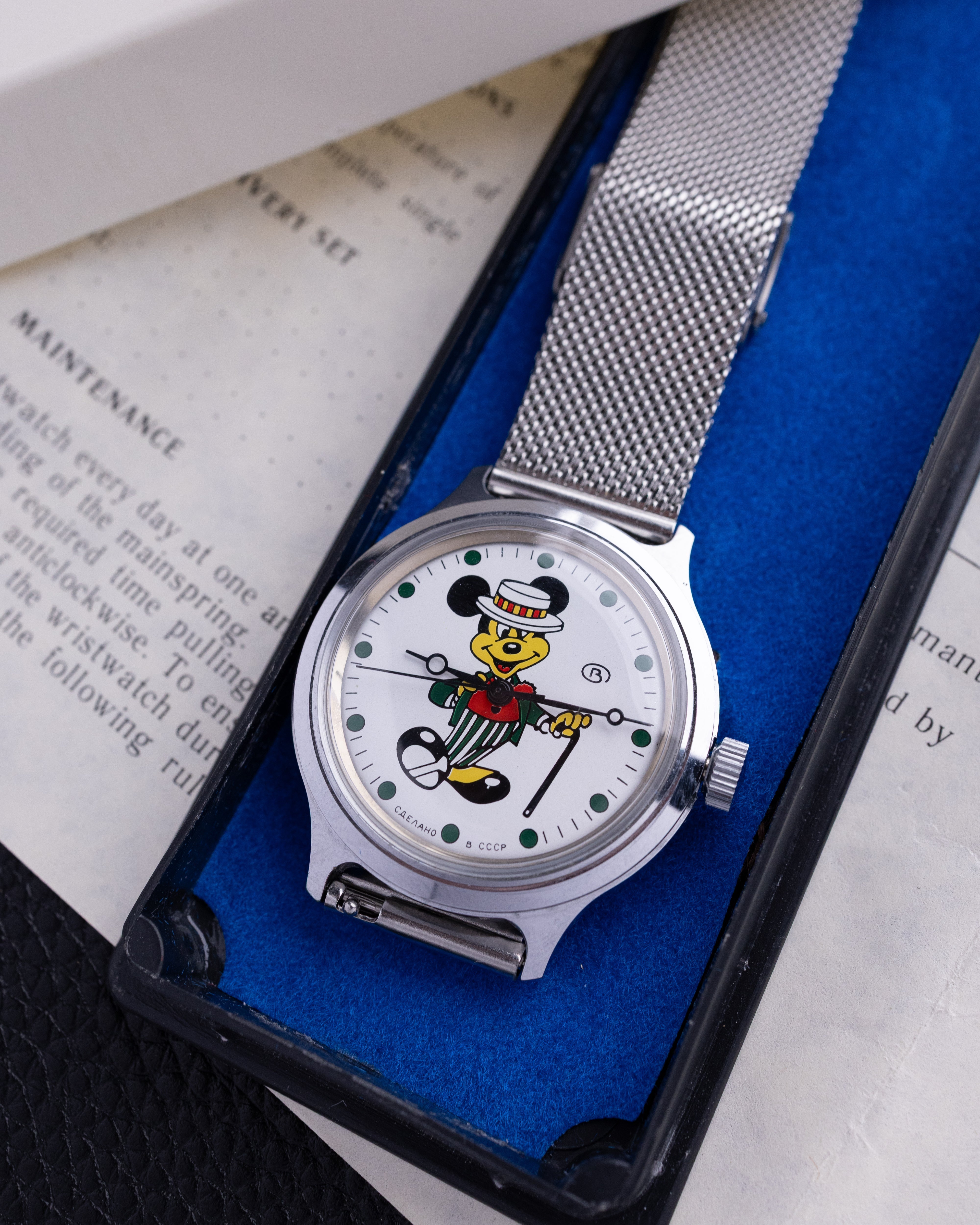 Vintage Soviet Mickey Mouse Watch for Collection from 1970's - DuMarko