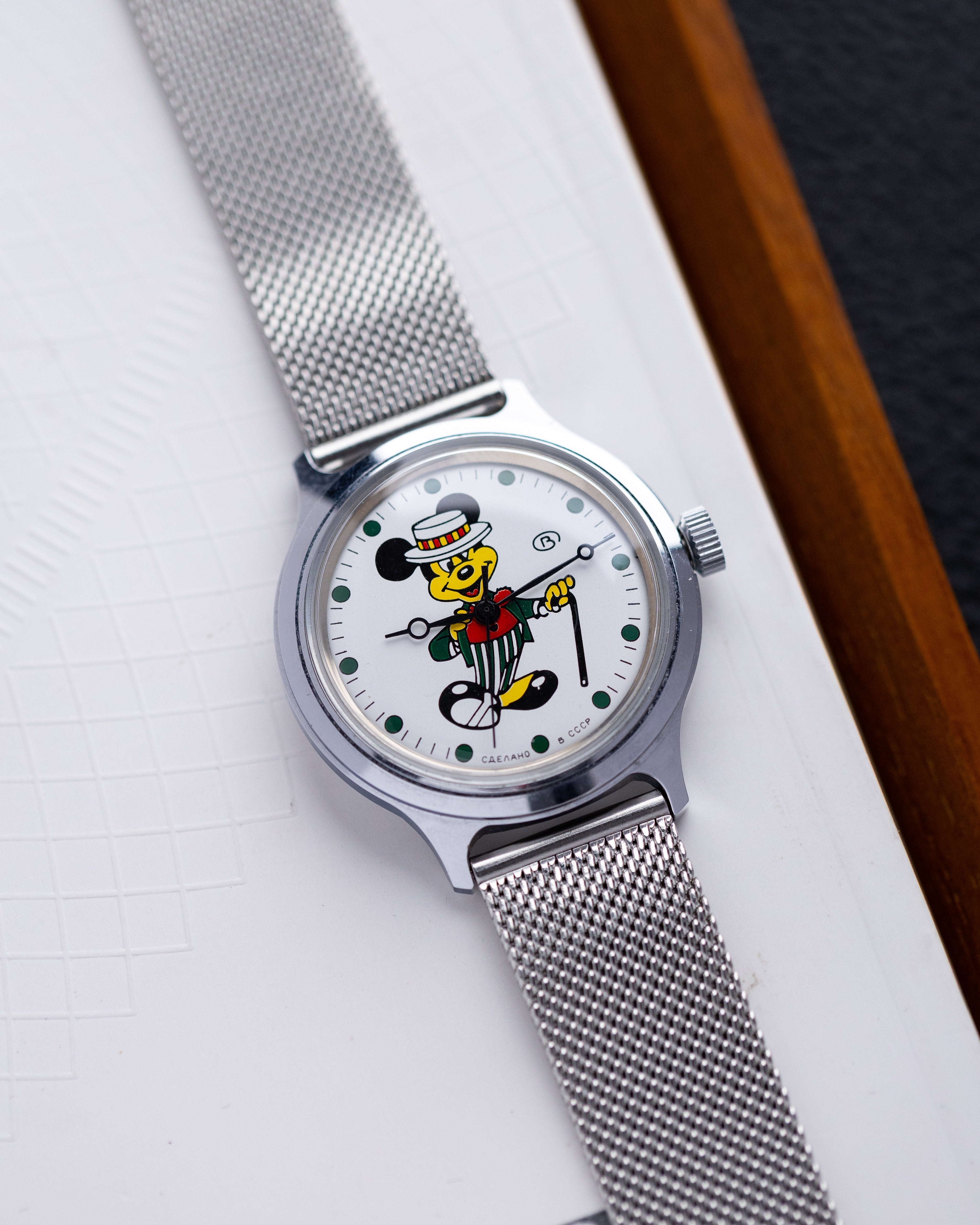 Vintage Soviet Mickey Mouse Watch for Collection from 1970's - DuMarko