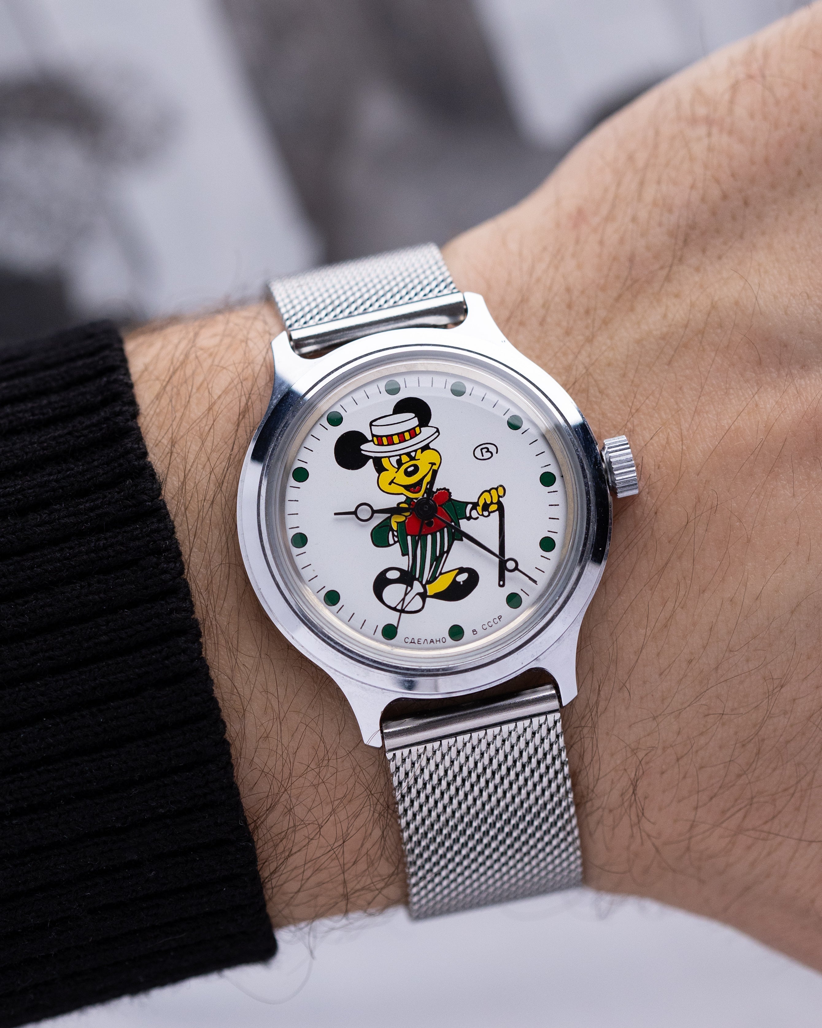 Vintage Soviet Mickey Mouse Watch for Collection from 1970's - DuMarko