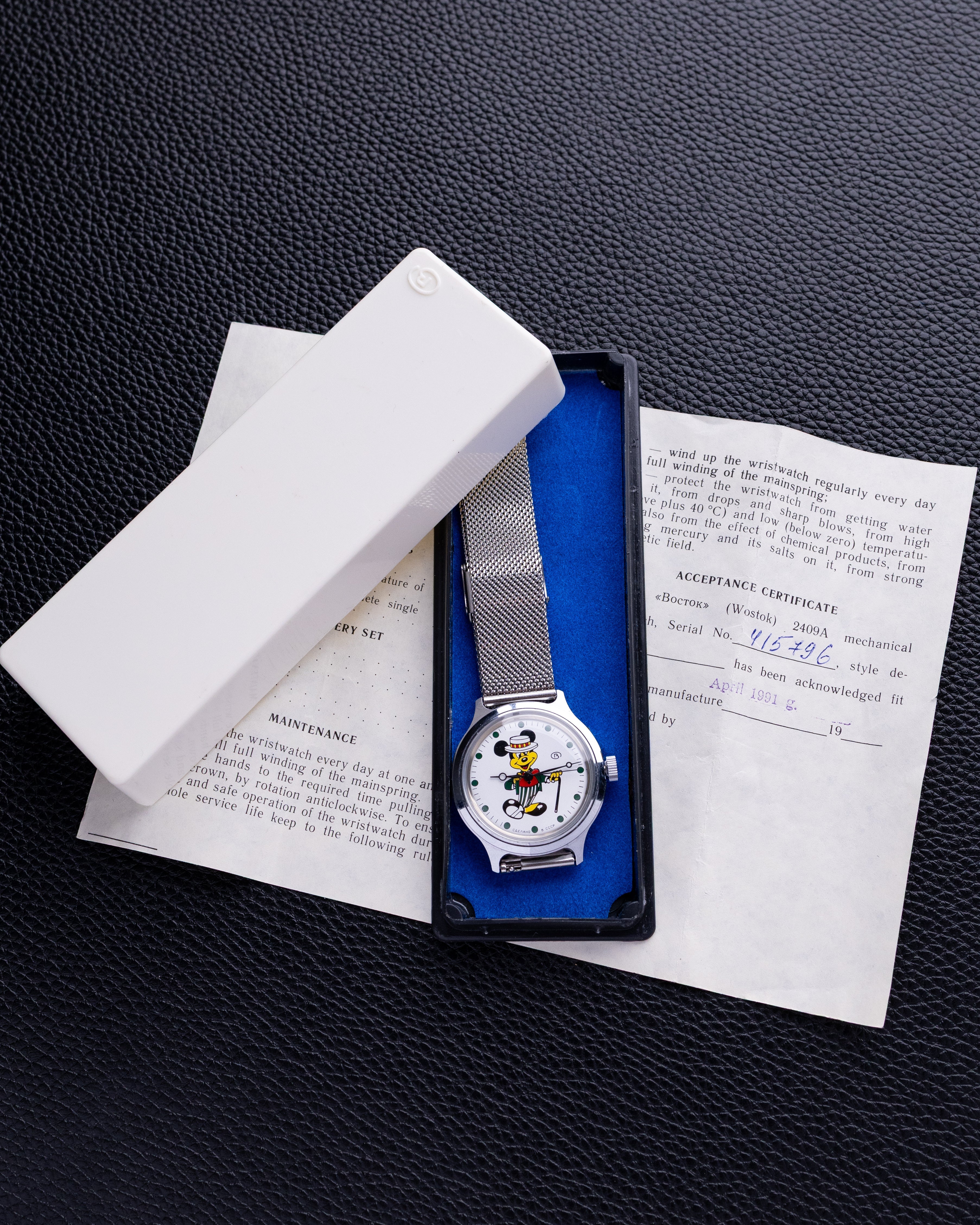 Vintage Soviet Mickey Mouse Watch for Collection from 1970's - DuMarko