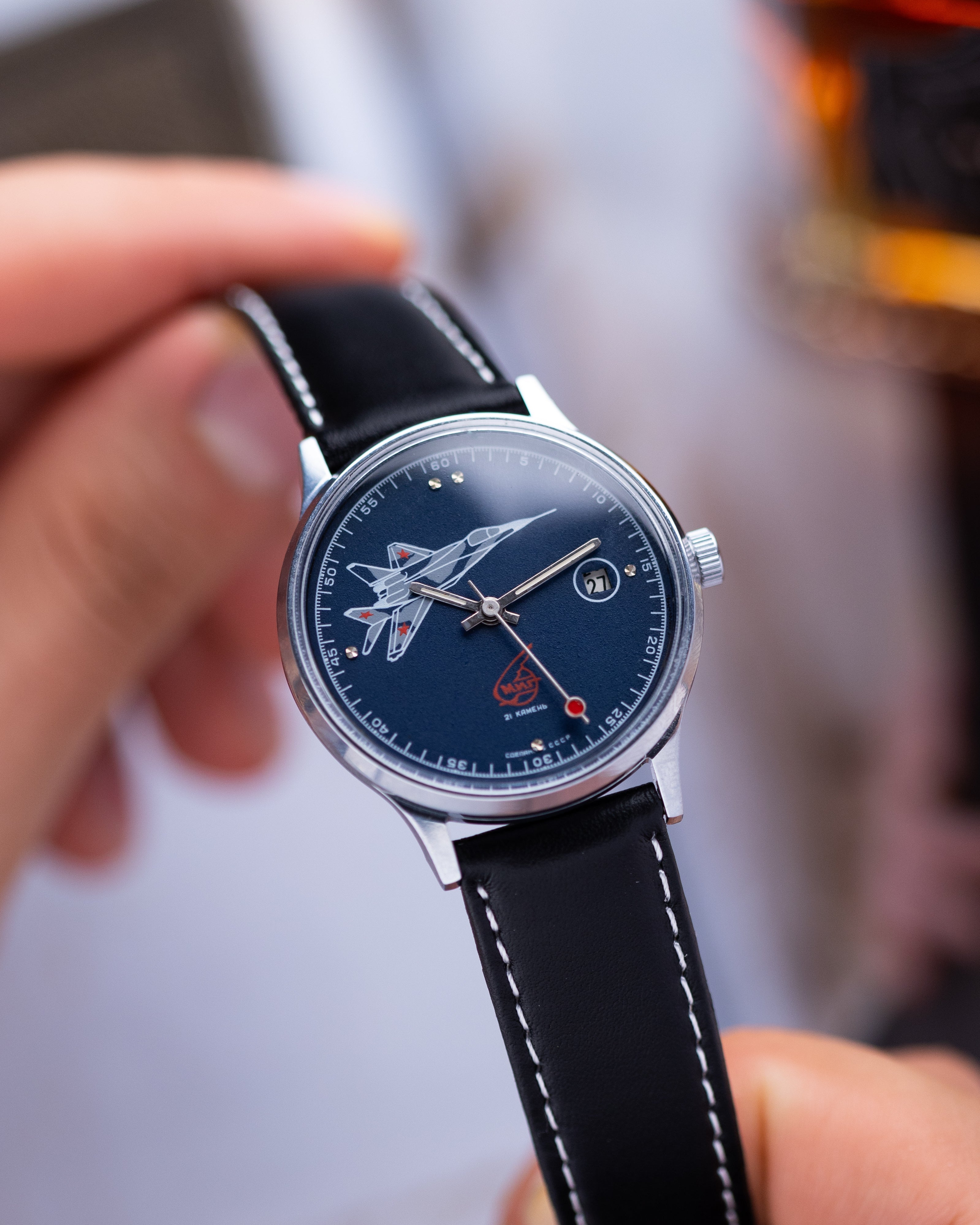 Vintage Soviet Slava Watch, Model "Aircraft MIG 29" - DuMarko