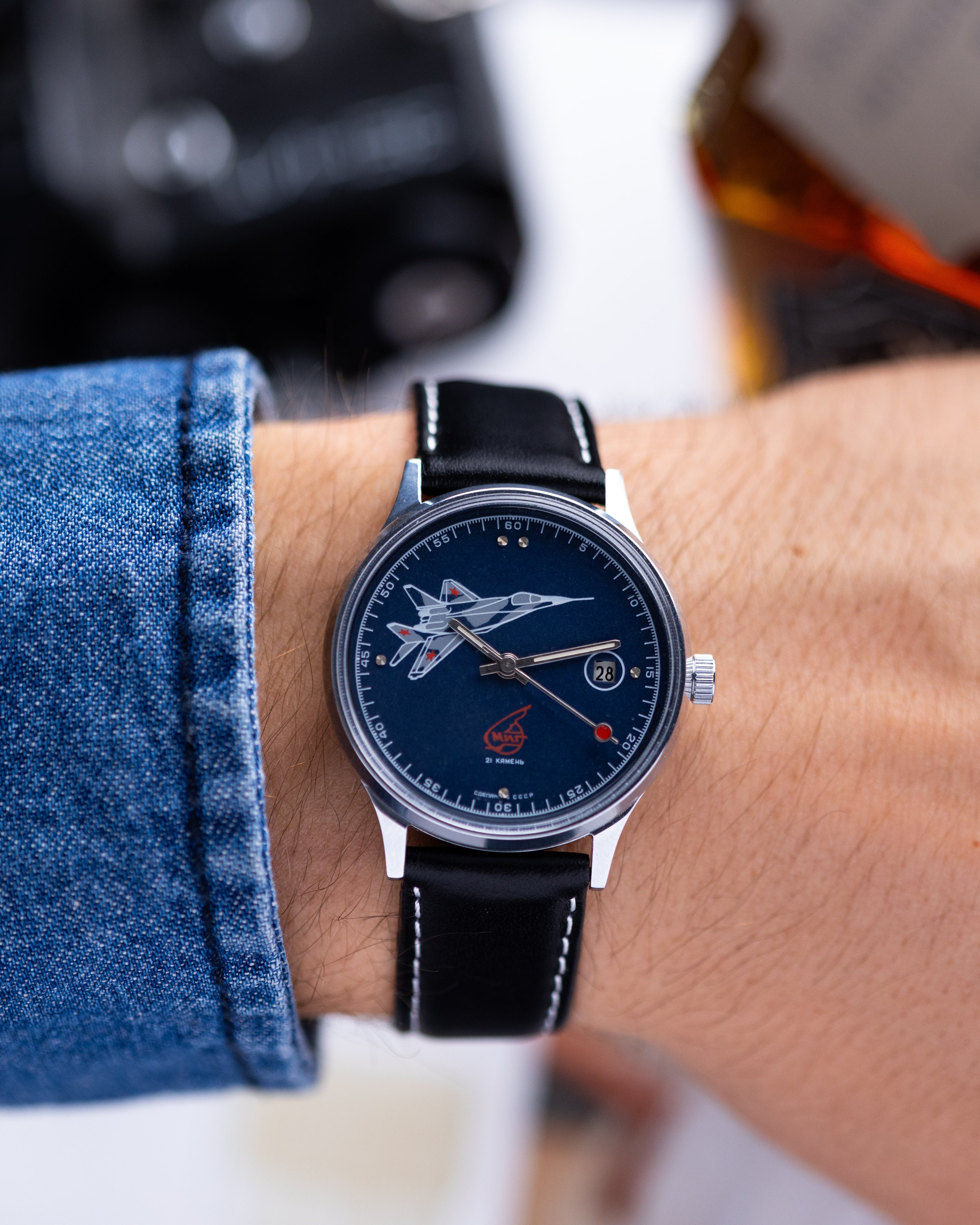 Vintage Soviet Slava Watch, Model "Aircraft MIG 29" - DuMarko