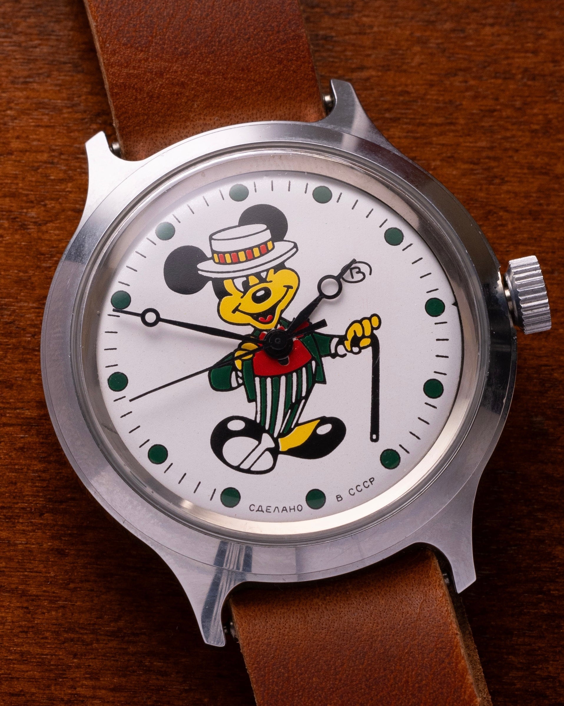 Vintage Soviet Vostok Mickey Mouse Watch - VintageDuMarko