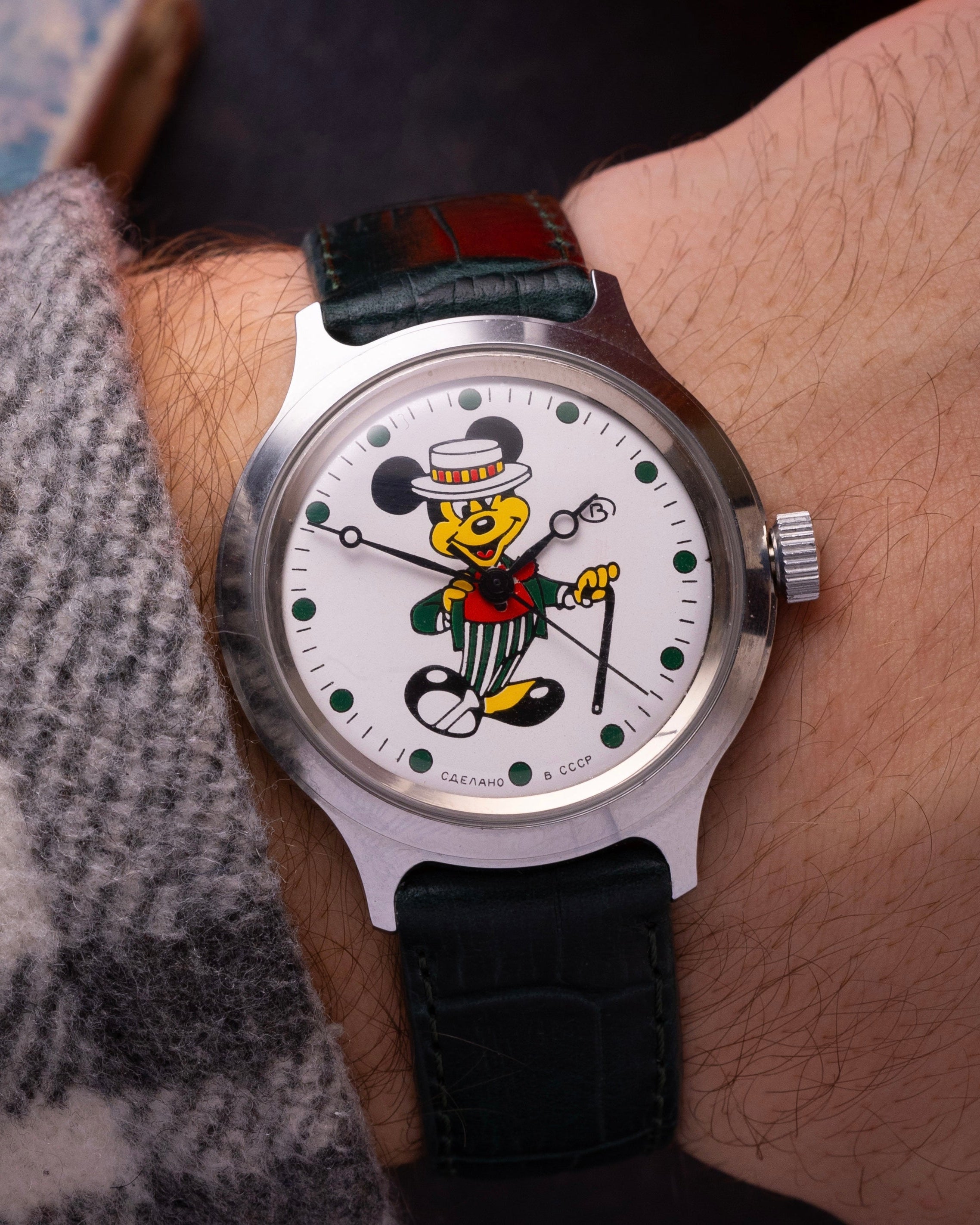 Vintage Soviet Vostok Mickey Mouse Watch - VintageDuMarko