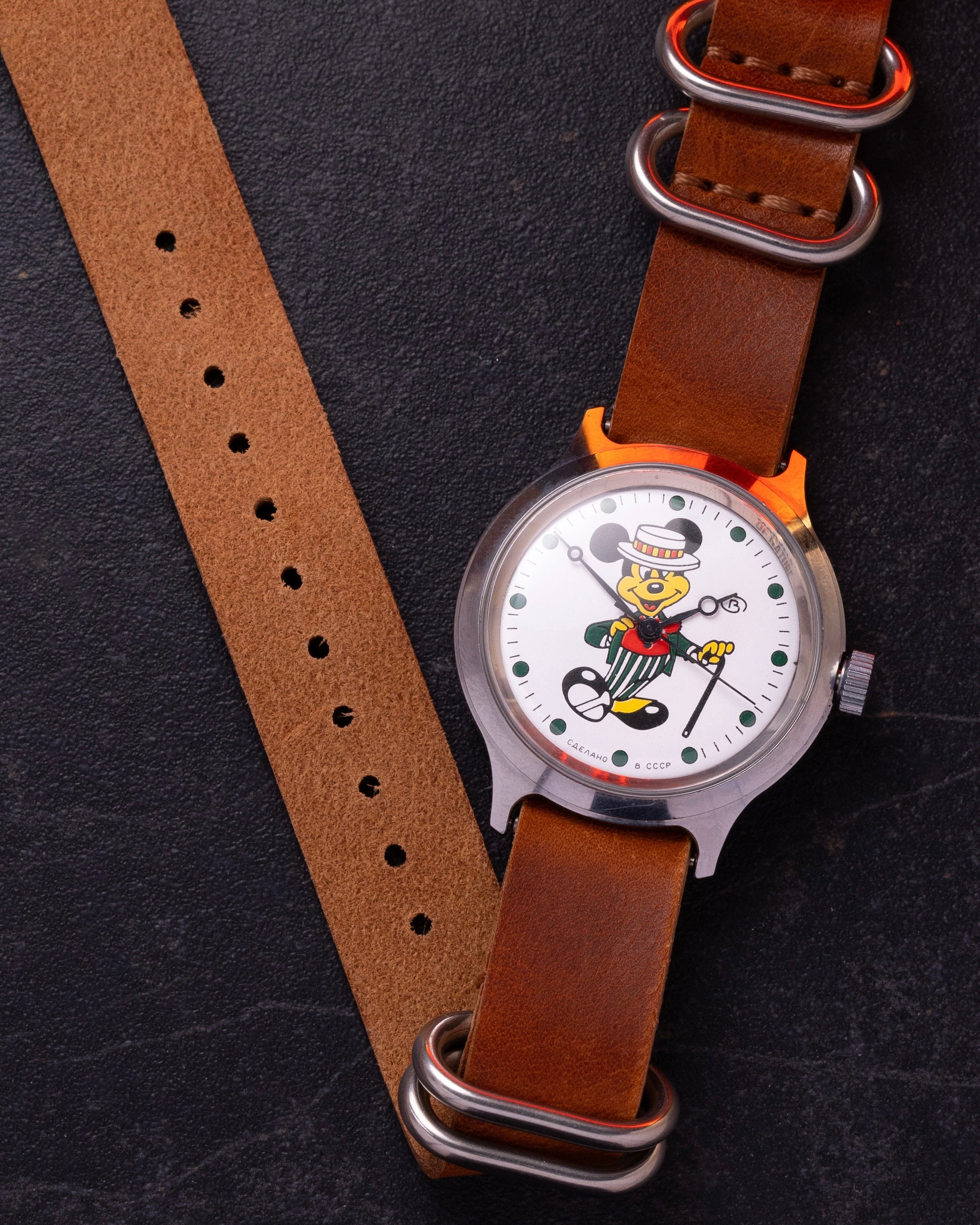 Vintage Soviet Vostok Mickey Mouse Watch - VintageDuMarko
