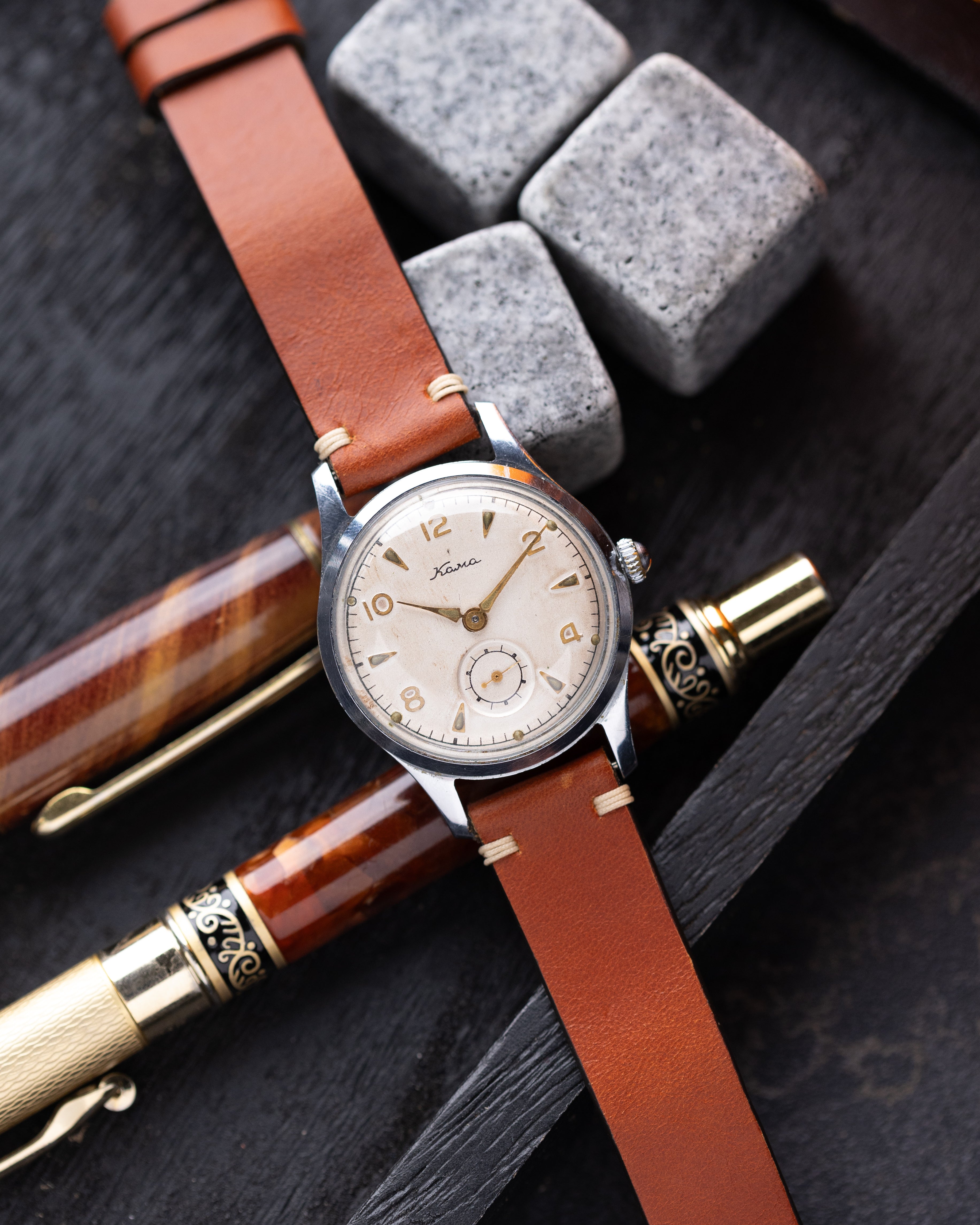 Vintage Soviet Watch "Kama" Original dial from 1950's - DuMarko