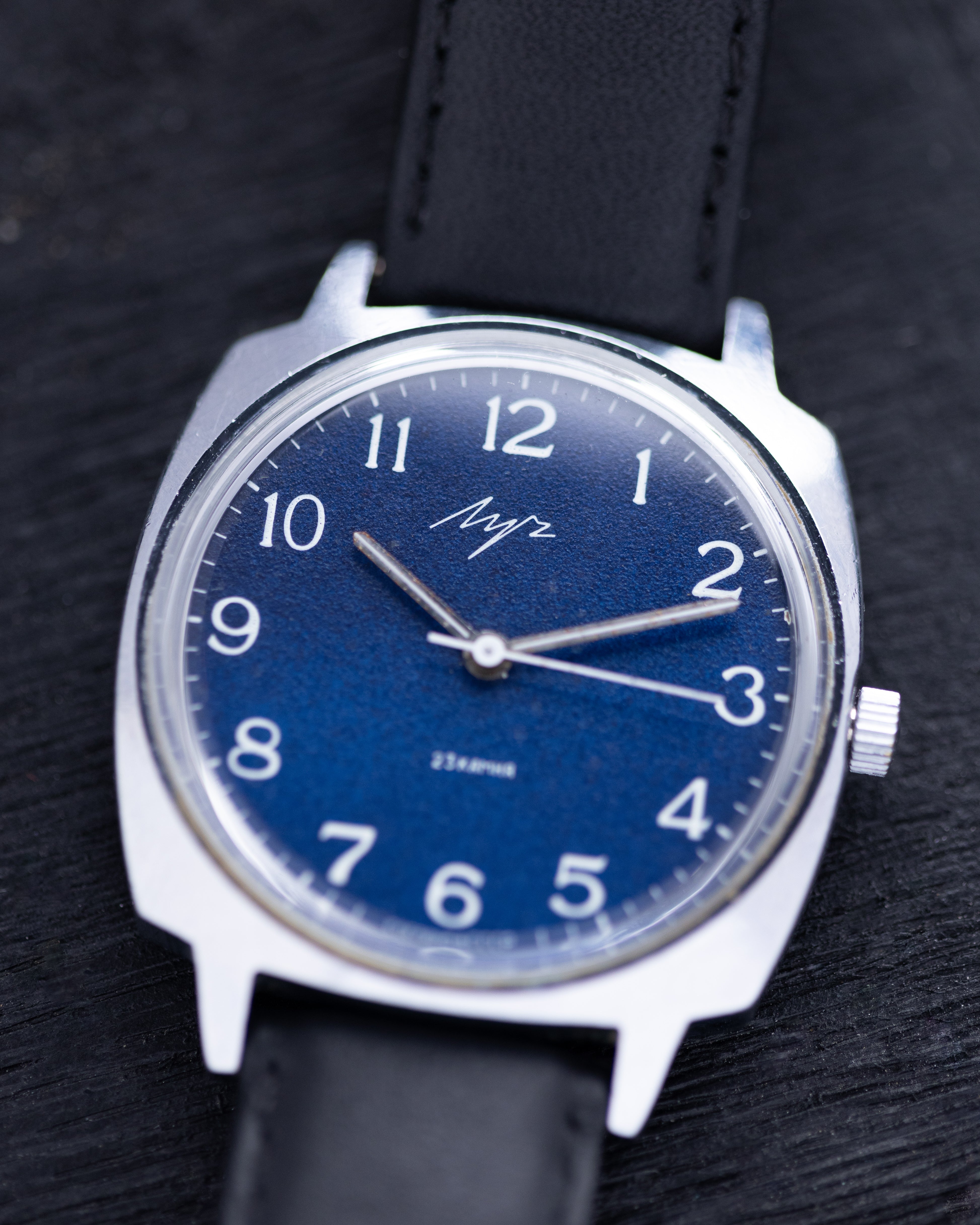 Vintage Soviet Watch "Luch", Original Navy blue Dial - DuMarko