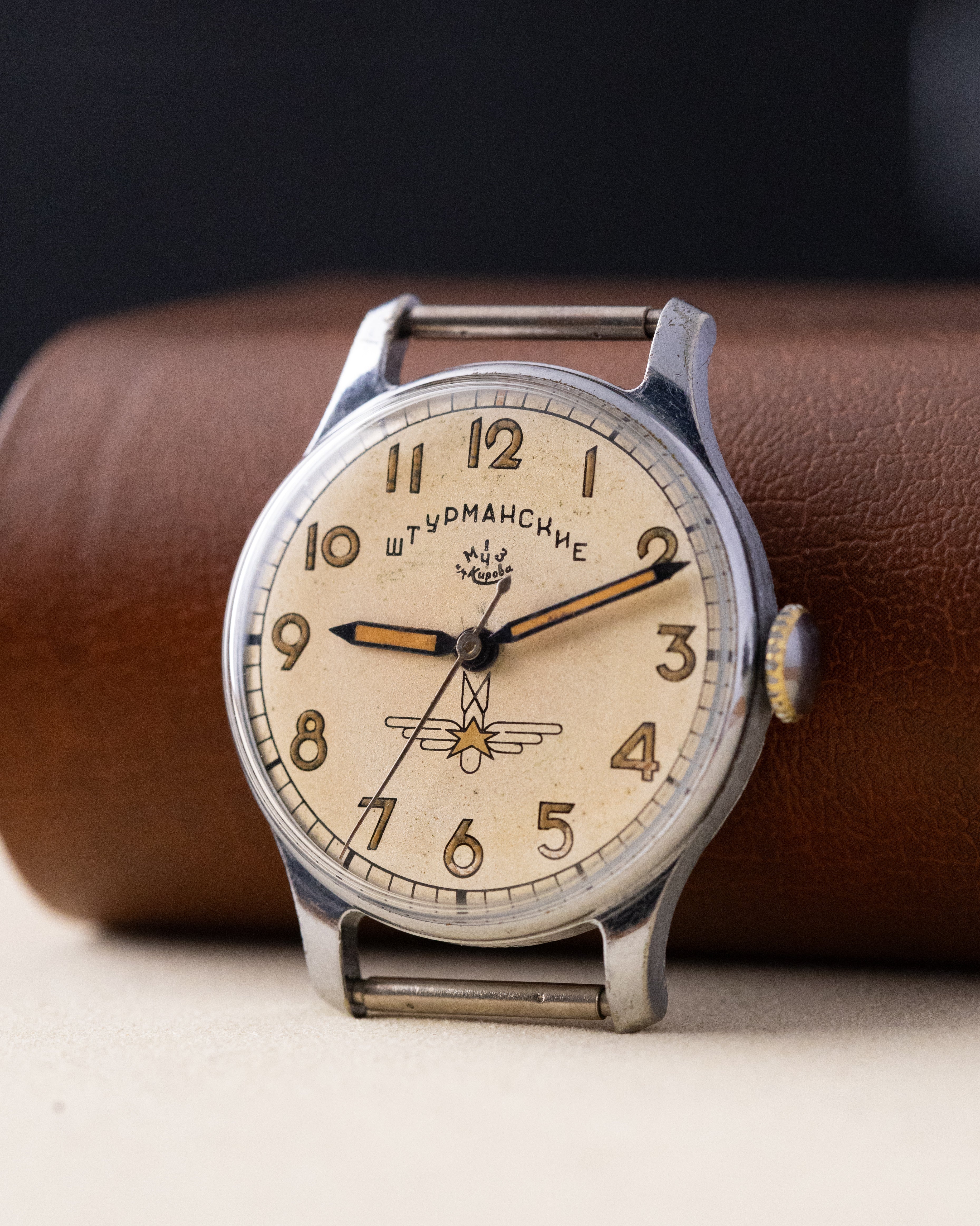 Vintage Sturmanskie Gagarin Type 1 Soviet watch with Radium dial - First Production Series (3 - 49) - Original Pilot’s certificate - DuMarko