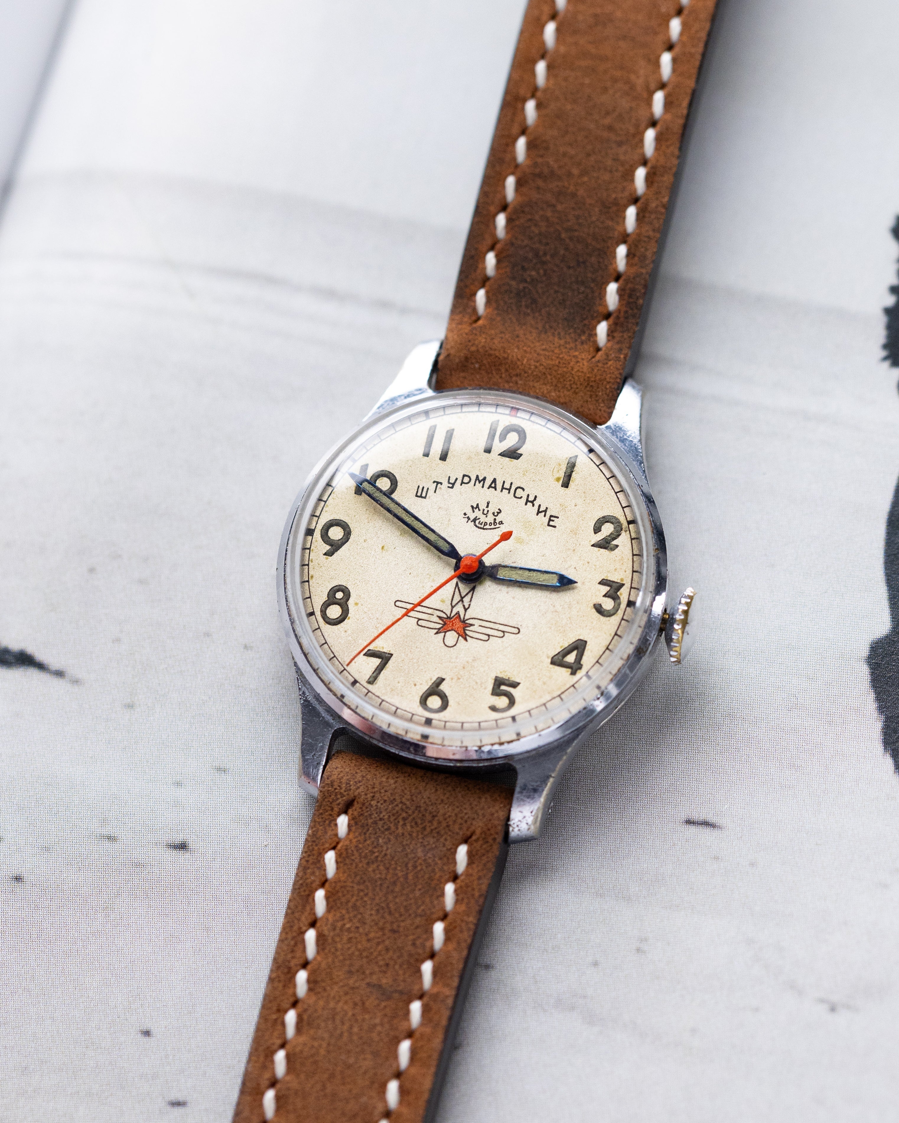 Vintage Sturmanskie Original Type 1, Soviet Aviator's watch, USSR Watch, Radium dial - DuMarko