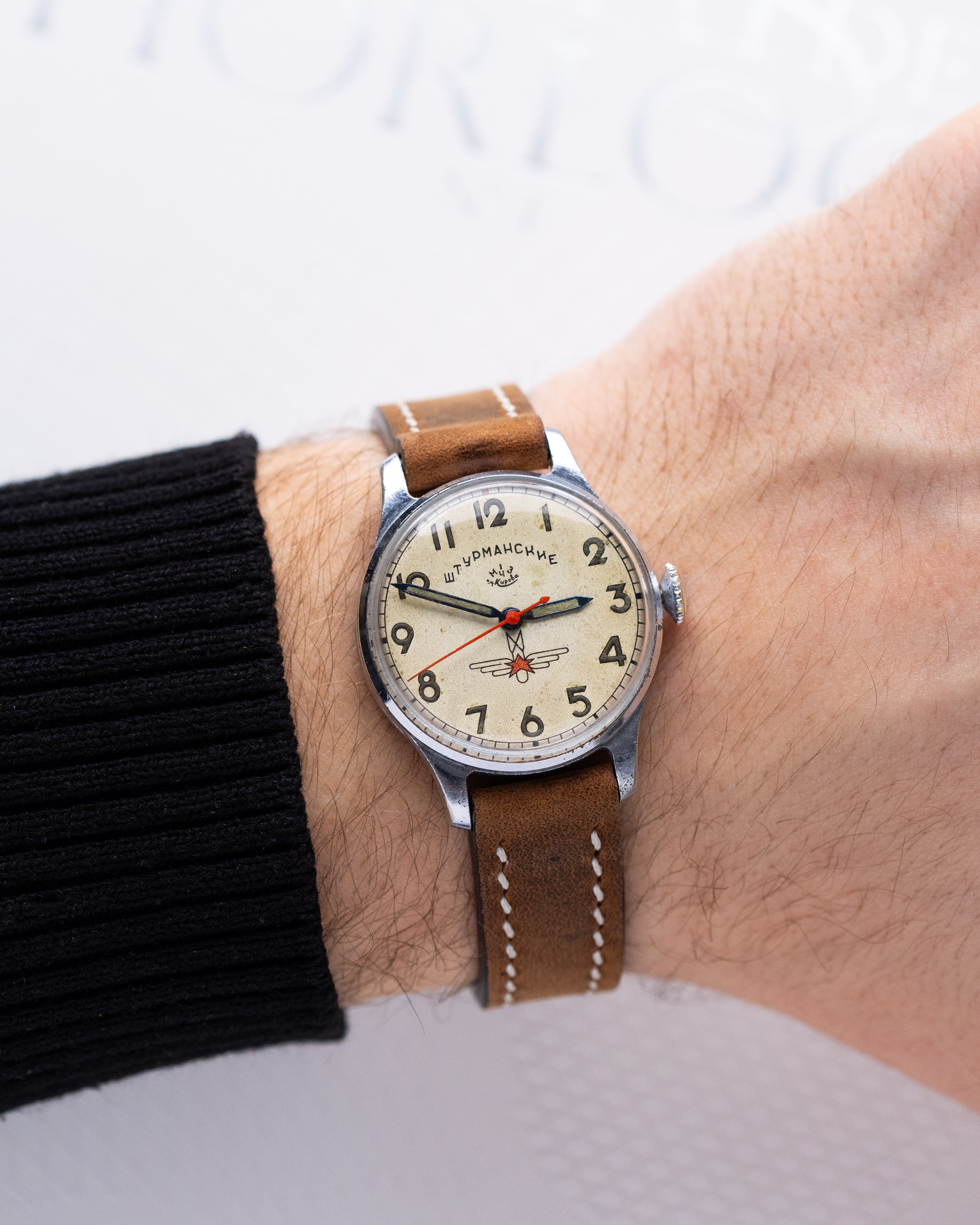 Vintage Sturmanskie Original Type 1, Soviet Aviator's watch, USSR Watch, Radium dial - DuMarko