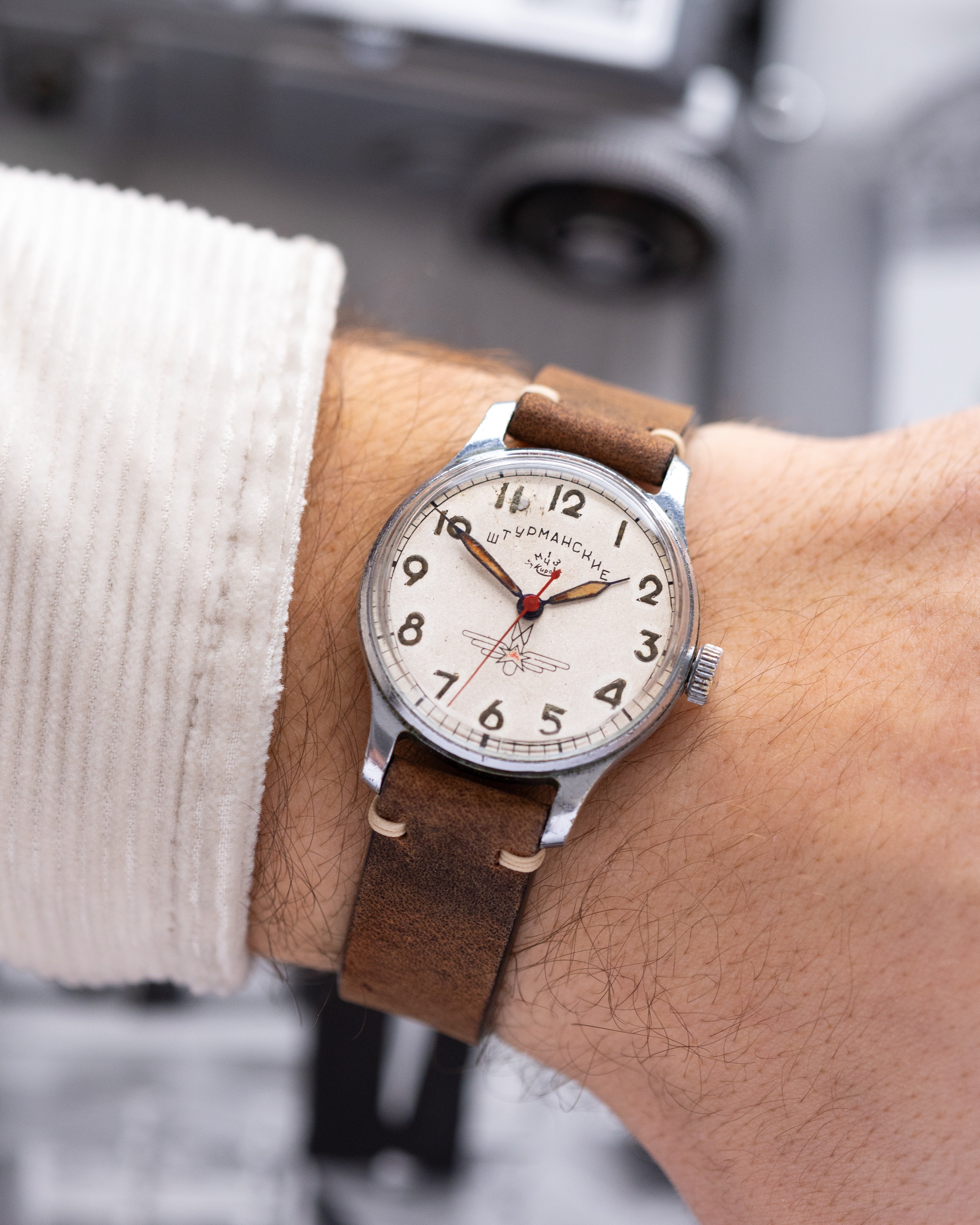 Vintage Sturmanskie Original Type 1, Soviet Aviator's watch, USSR Watch, Radium dial - DuMarko