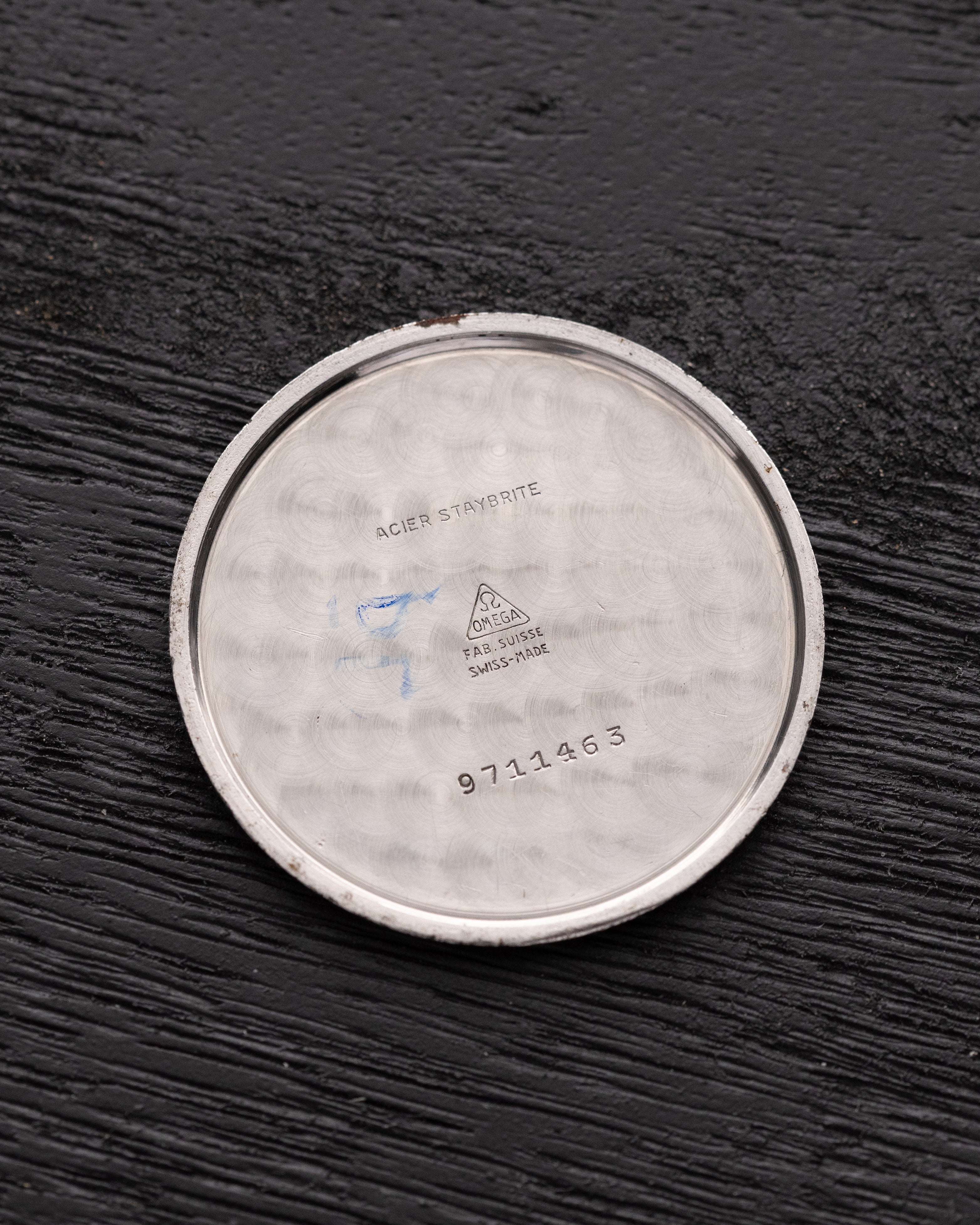 Vintage Swiss Watch Omega Calatrava, Black dial, Oversized case - DuMarko