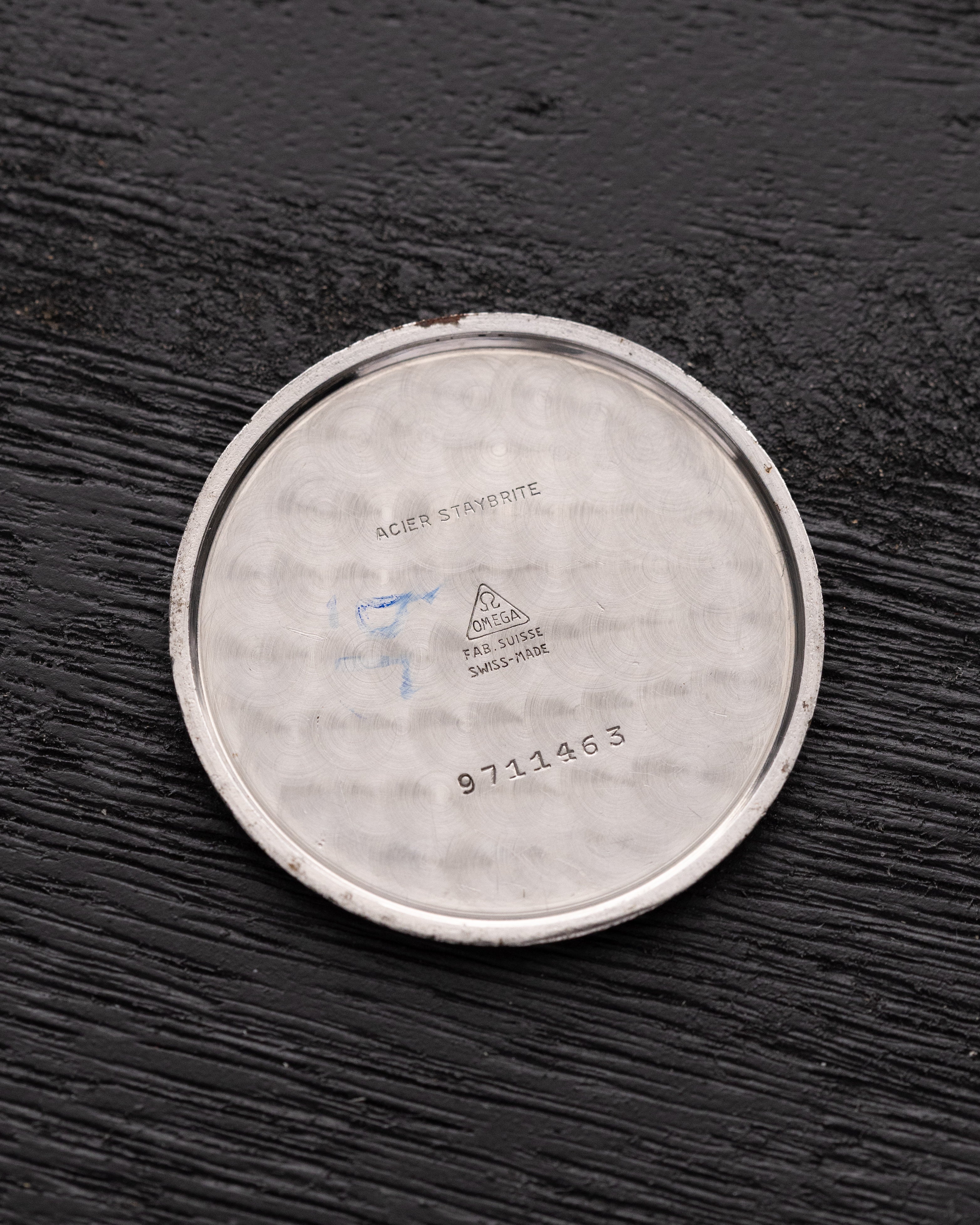 Vintage Swiss Watch Omega Calatrava, Black dial, Oversized case - DuMarko