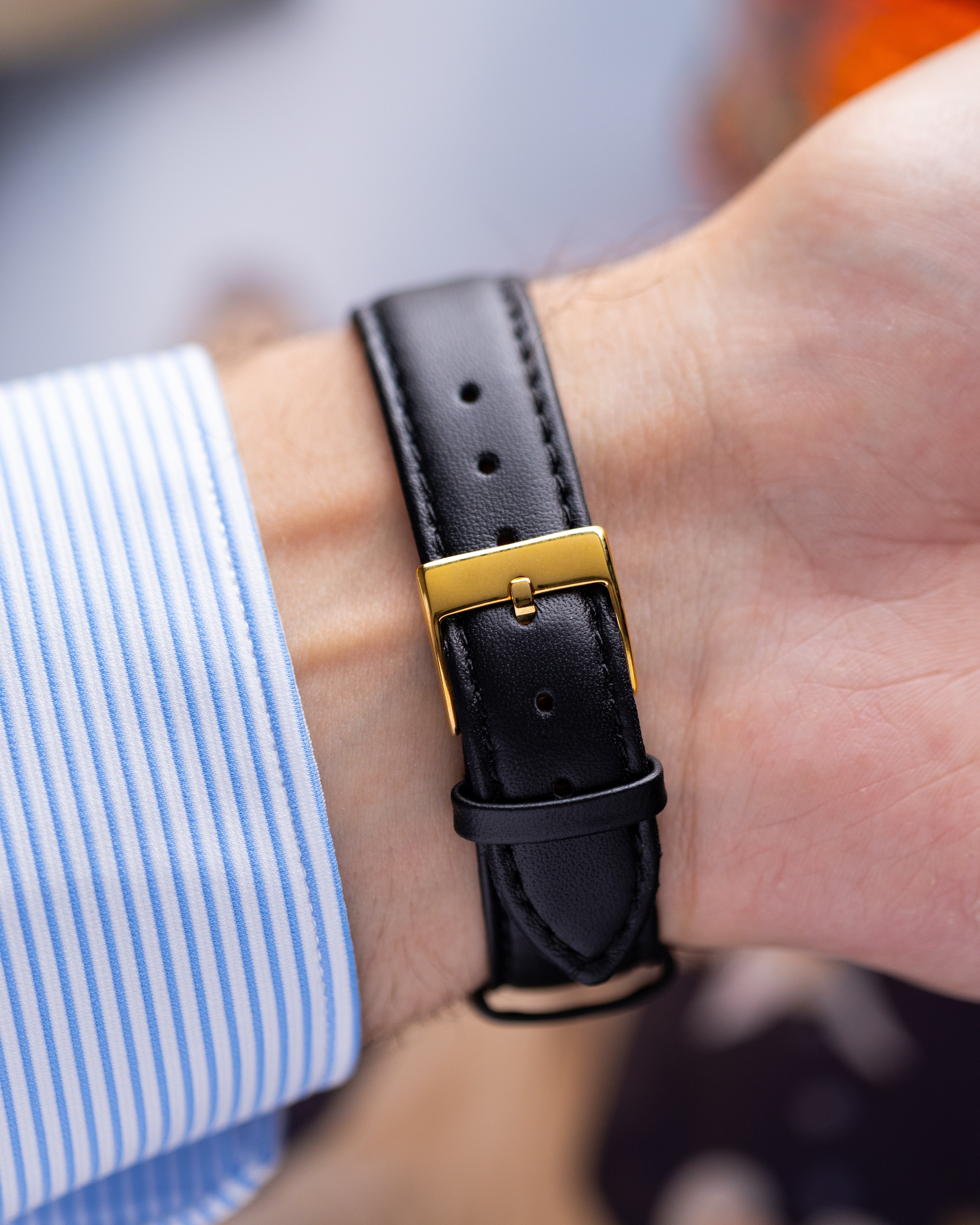 Vintage Thin Watch "Poljot De Luxe", Gold - plated, Rare Original Soviet Movement - DuMarko