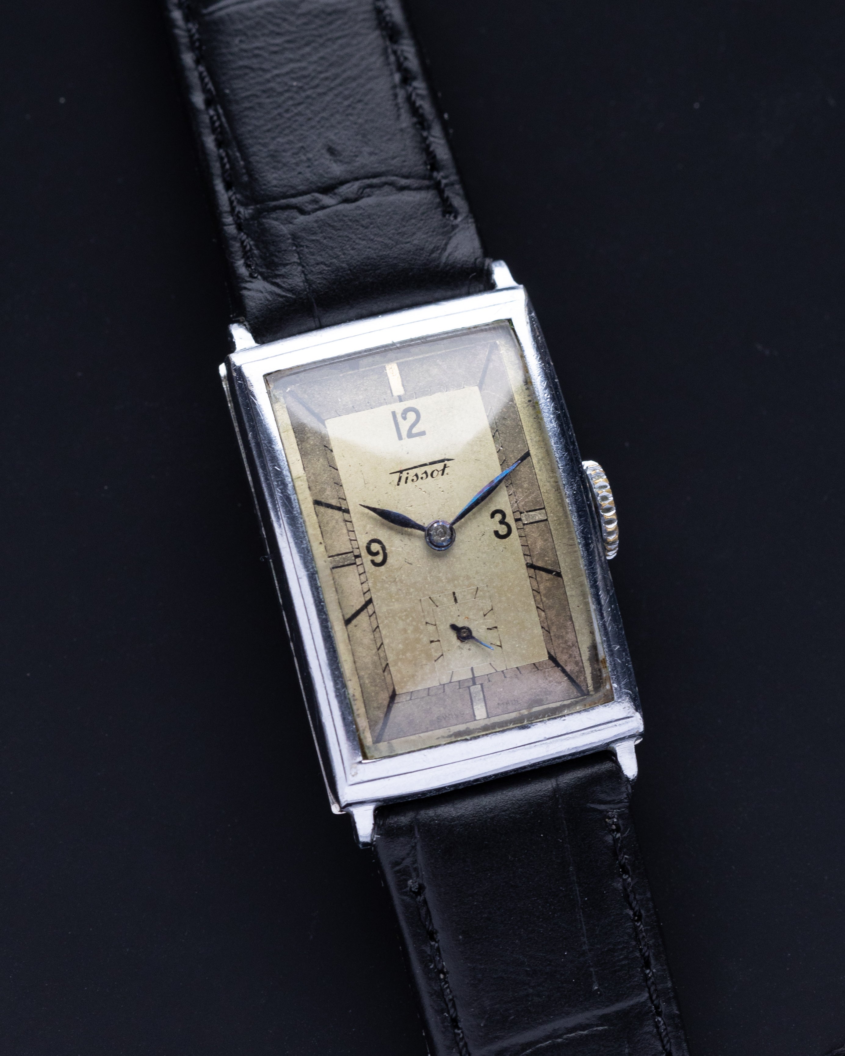 Vintage Tissot Two tone sector dial, Art Deco Tank, Cal. 20F - DuMarko