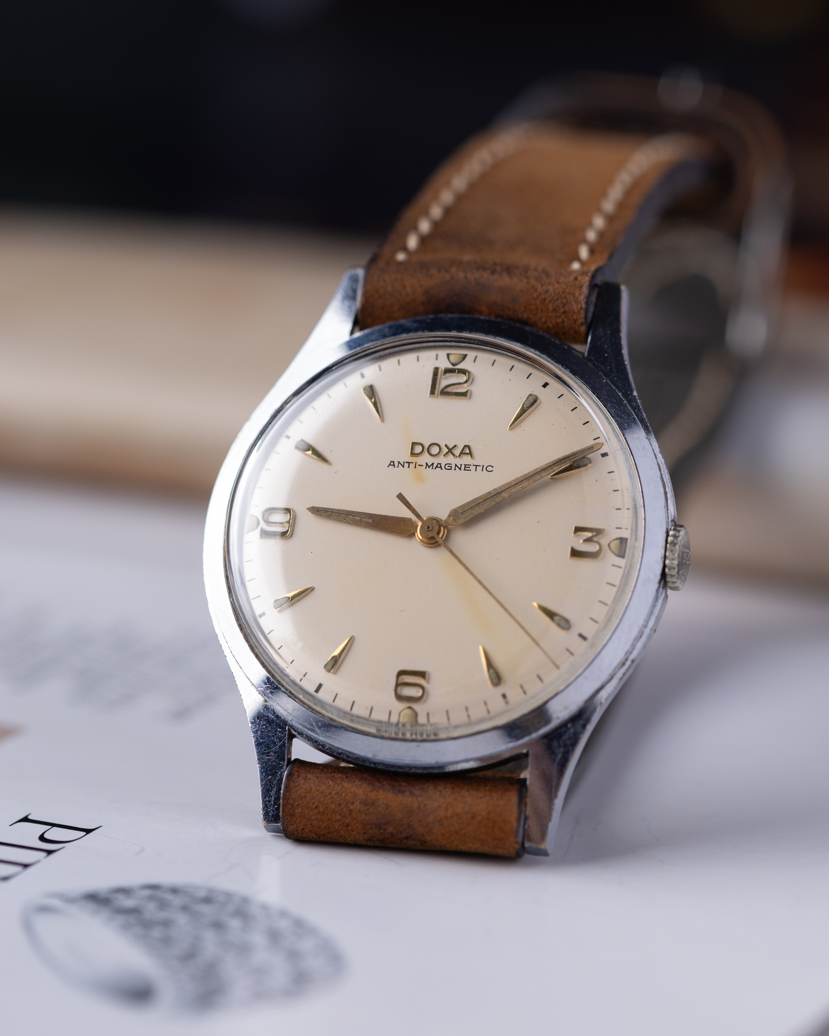 Vintage watch "Doxa" Calatrava dial, Original military watch - DuMarko