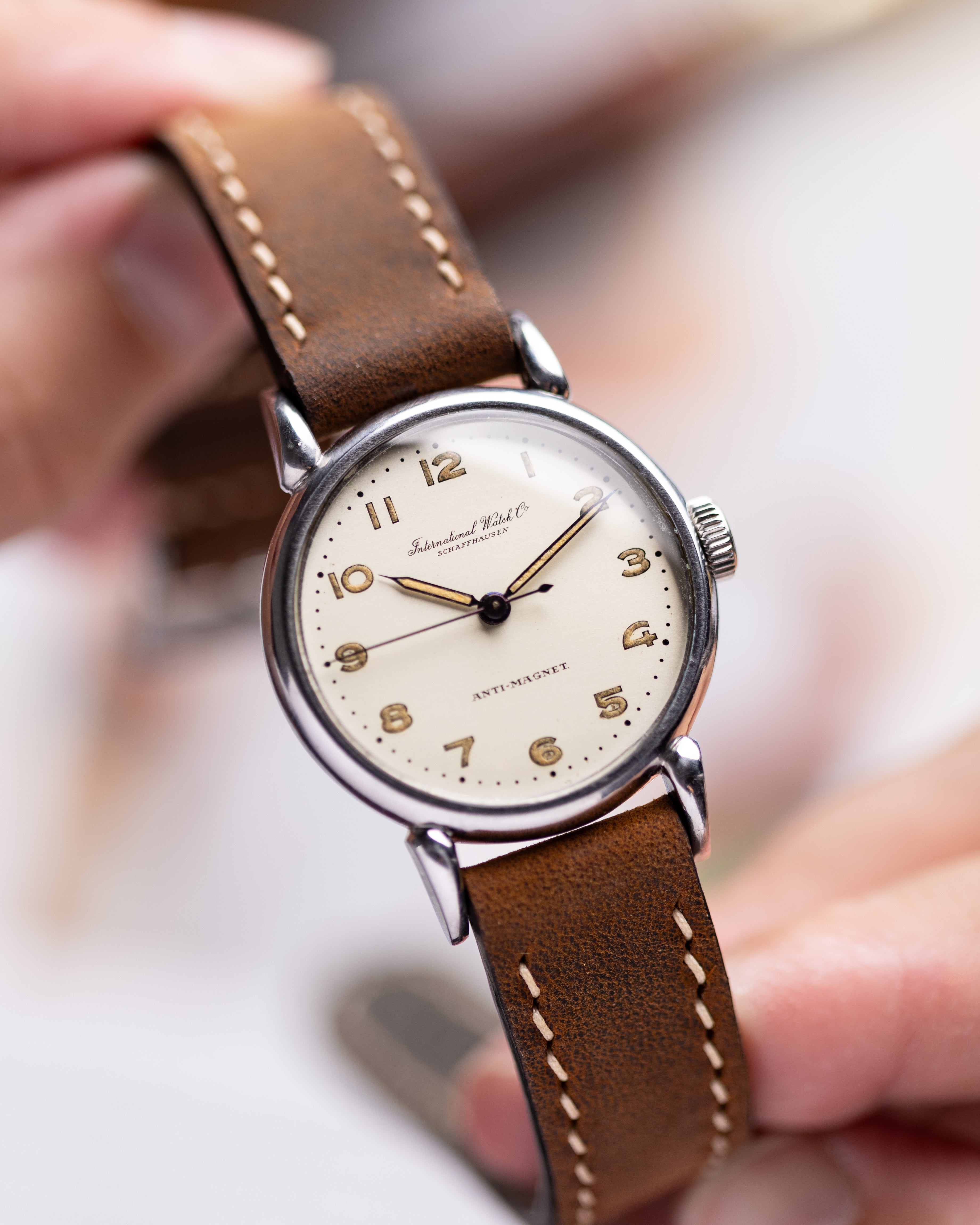 Vintage watch IWC, International Watch Co Schaffhausen, Cal. 60, Teardrop case, Swiss watch - DuMarko