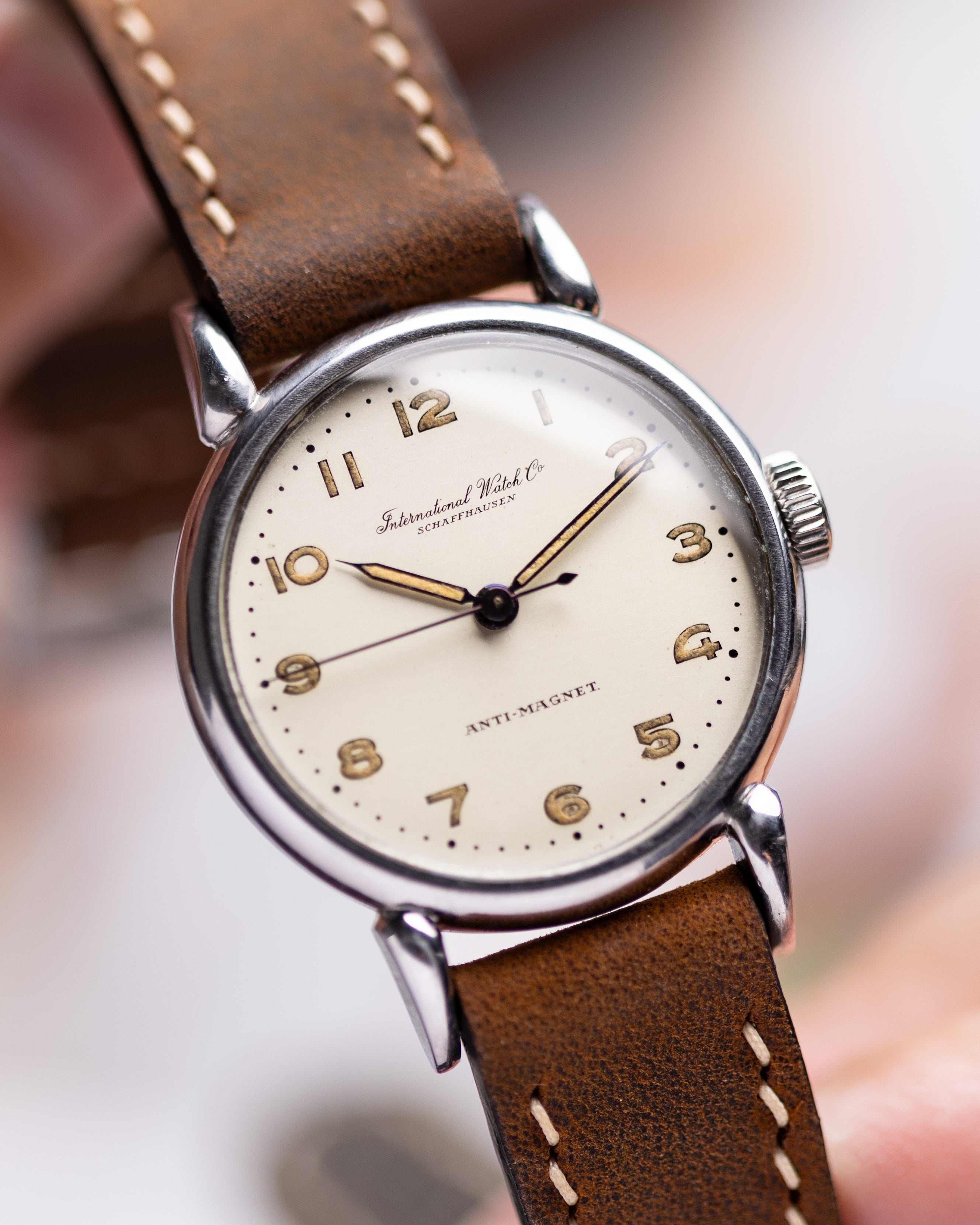 Vintage watch IWC, International Watch Co Schaffhausen, Cal. 60, Teardrop case, Swiss watch - DuMarko