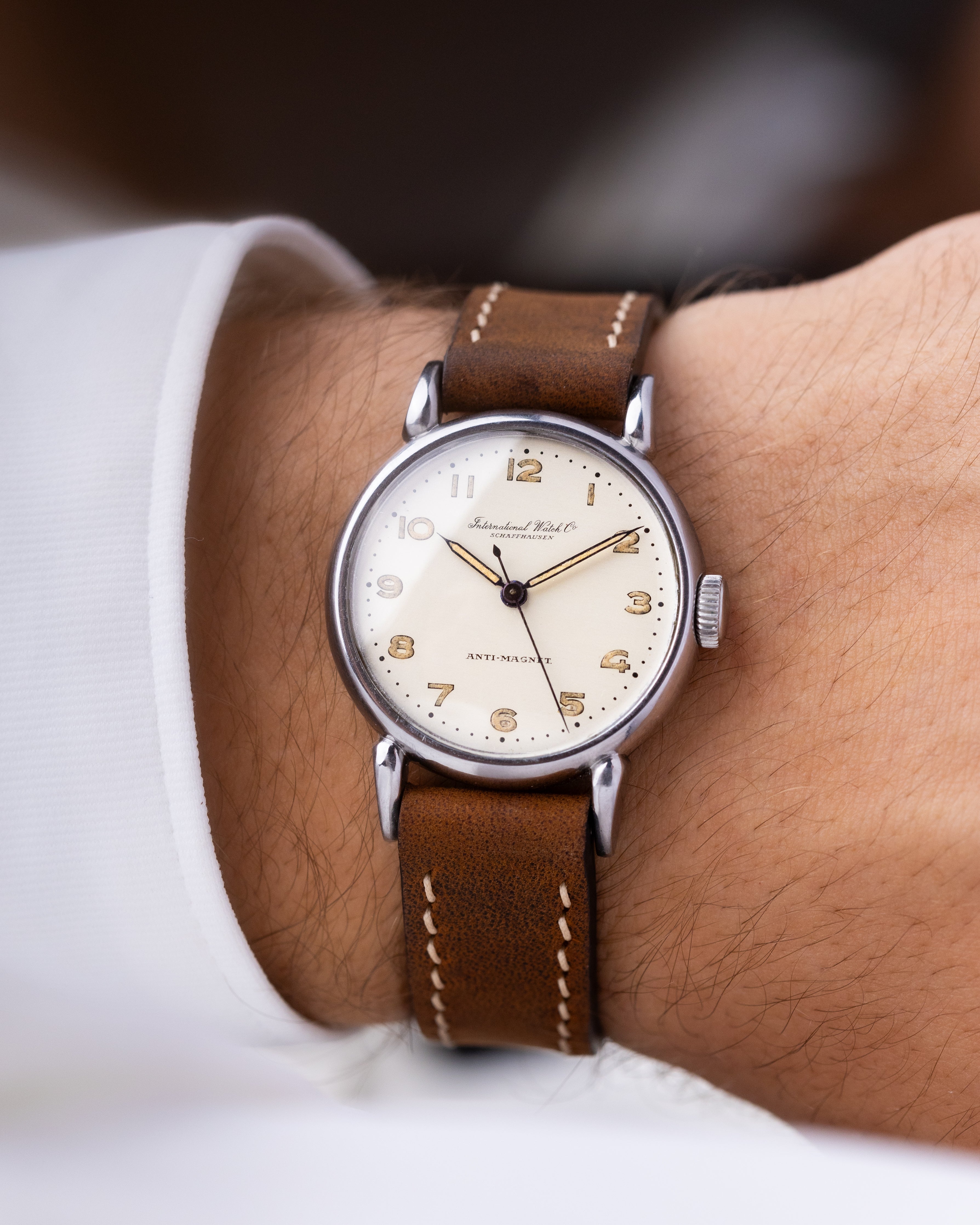 Vintage watch IWC, International Watch Co Schaffhausen, Cal. 60, Teardrop case, Swiss watch - DuMarko