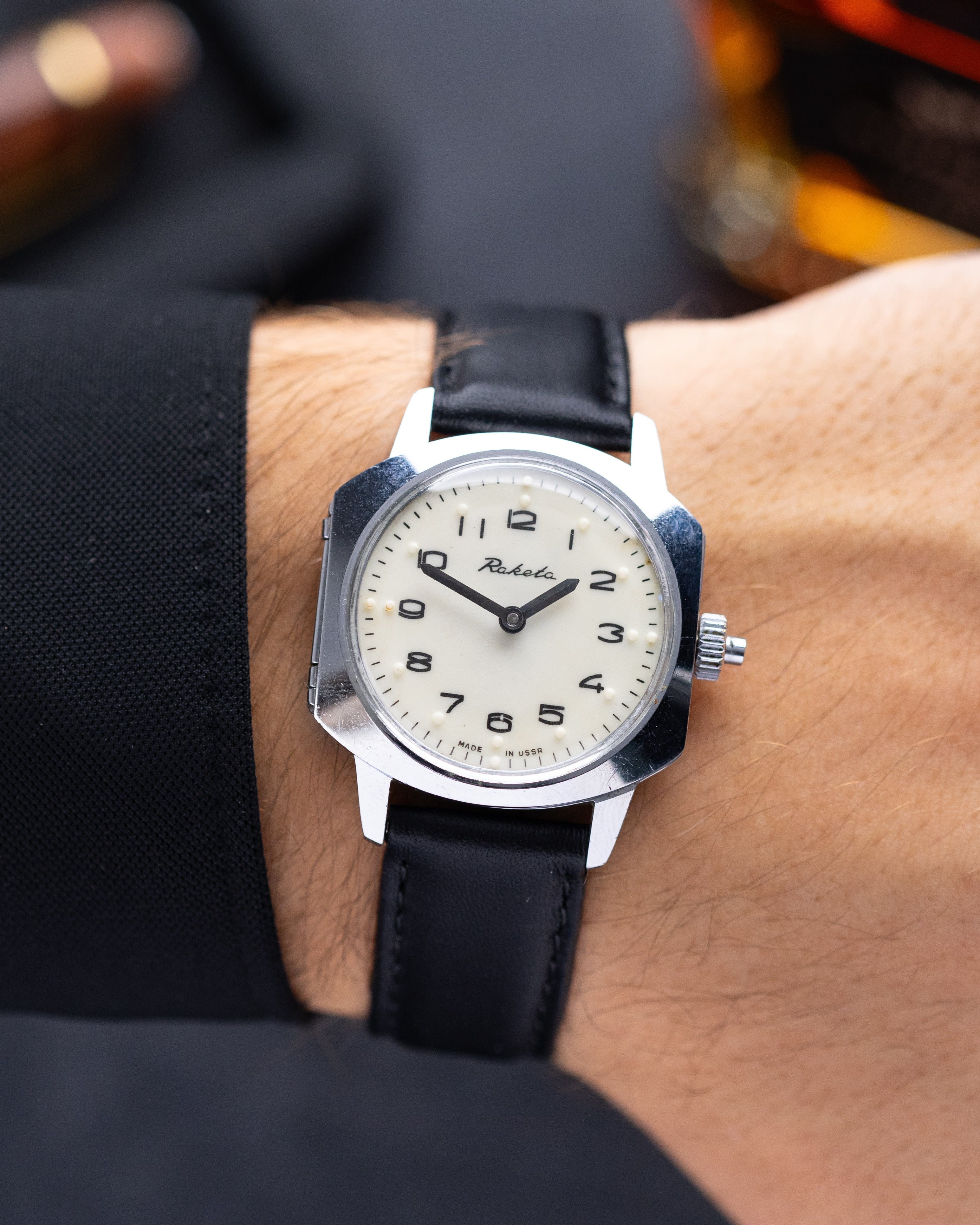 Vintage watch Raketa Braille dial (for visually impaired), Soviet Mechanical Watch (Copy) - DuMarko