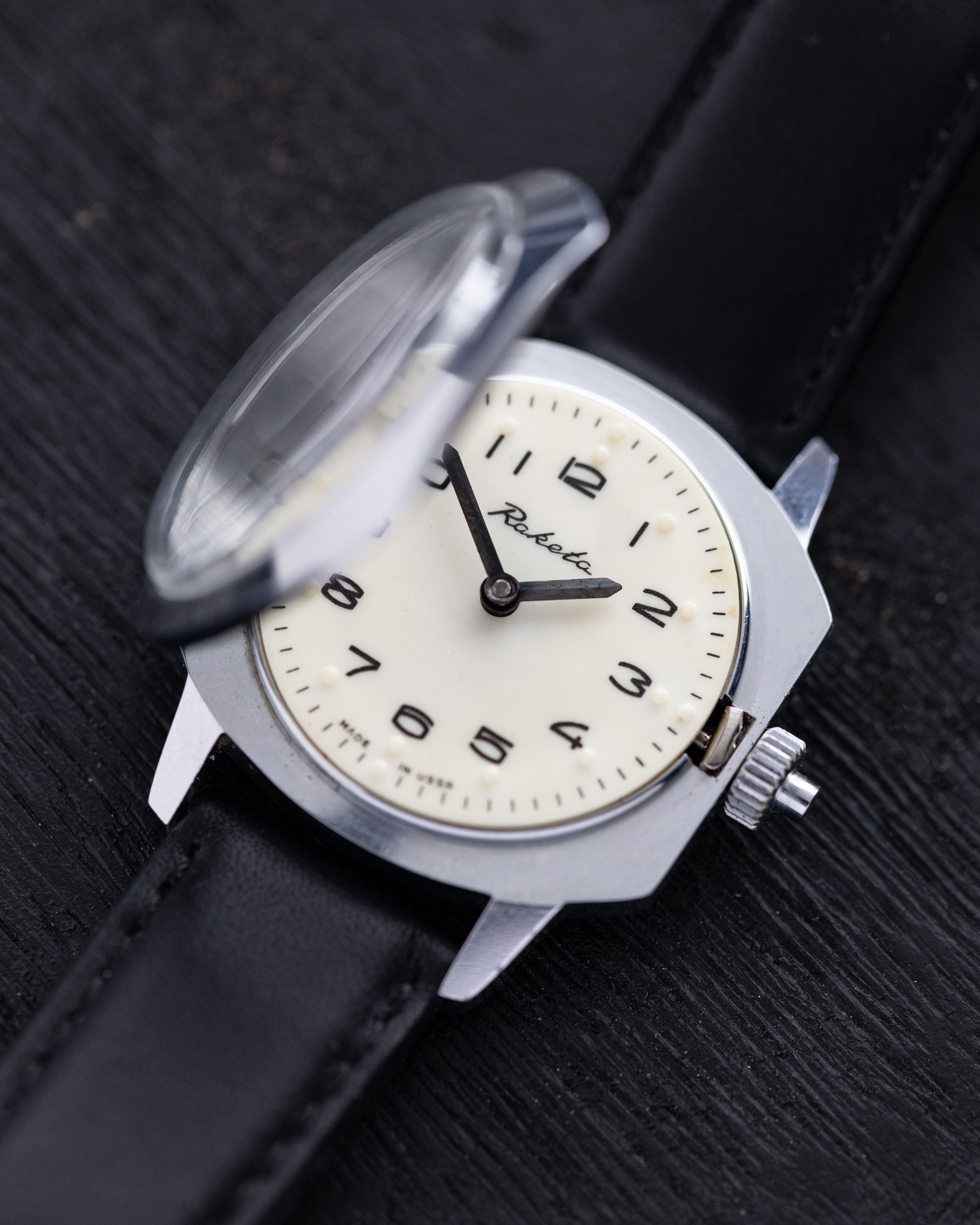 Vintage watch Raketa Braille dial (for visually impaired), Soviet Mechanical Watch (Copy) - DuMarko