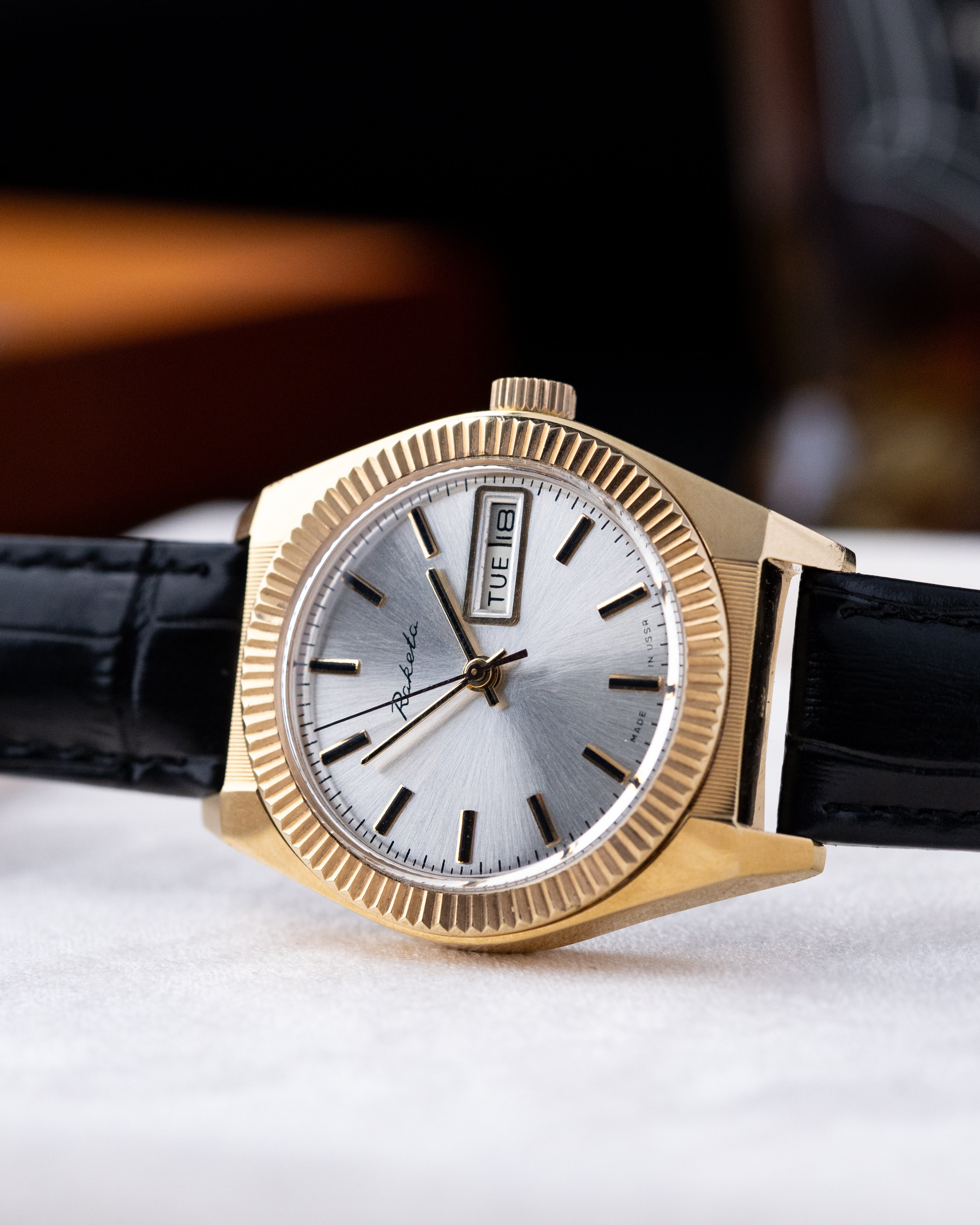 Vintage watch "Raketa" Fluted Bezel, Tudor Style, Made in USSR - DuMarko