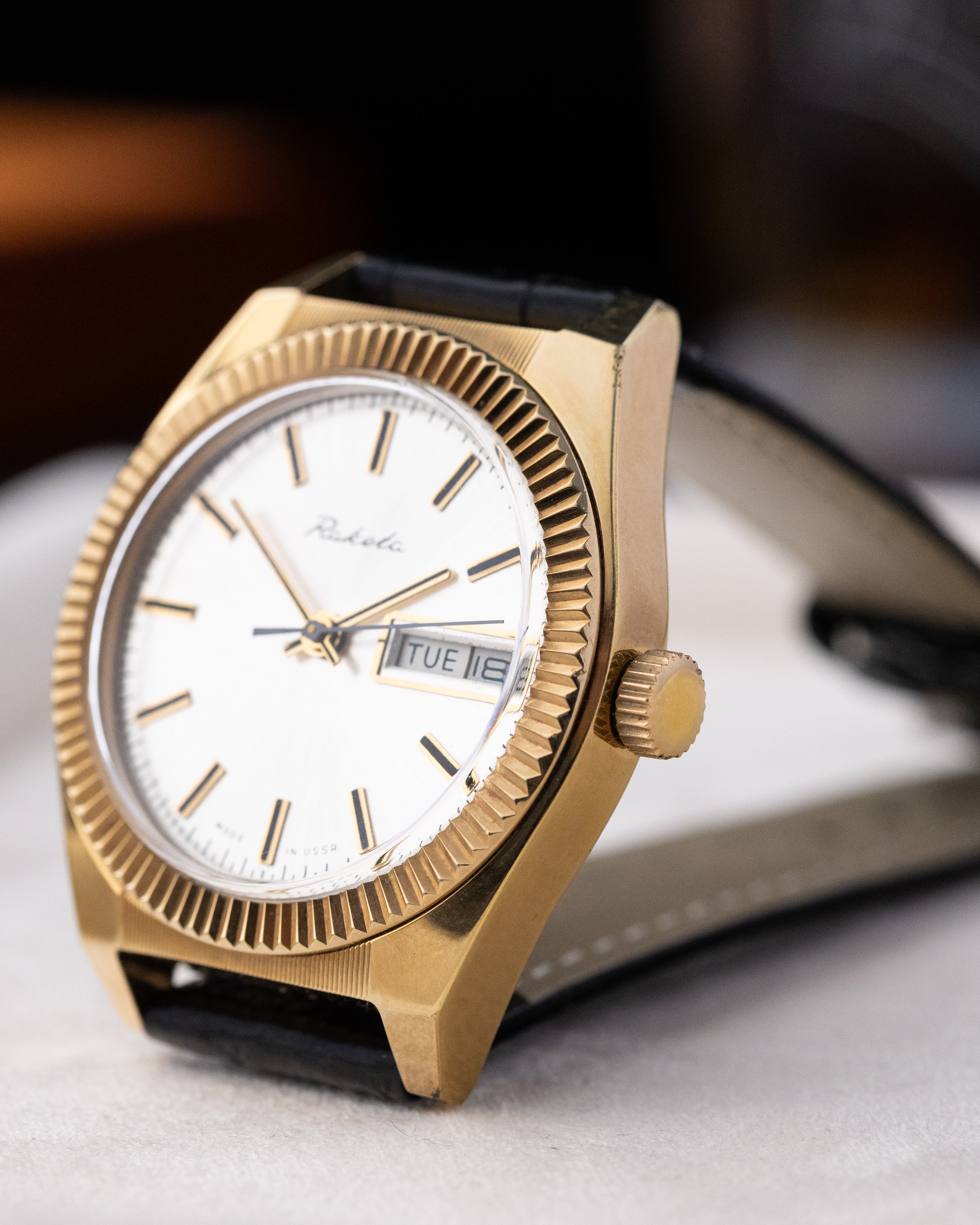 Vintage watch "Raketa" Fluted Bezel, Tudor Style, Made in USSR - DuMarko