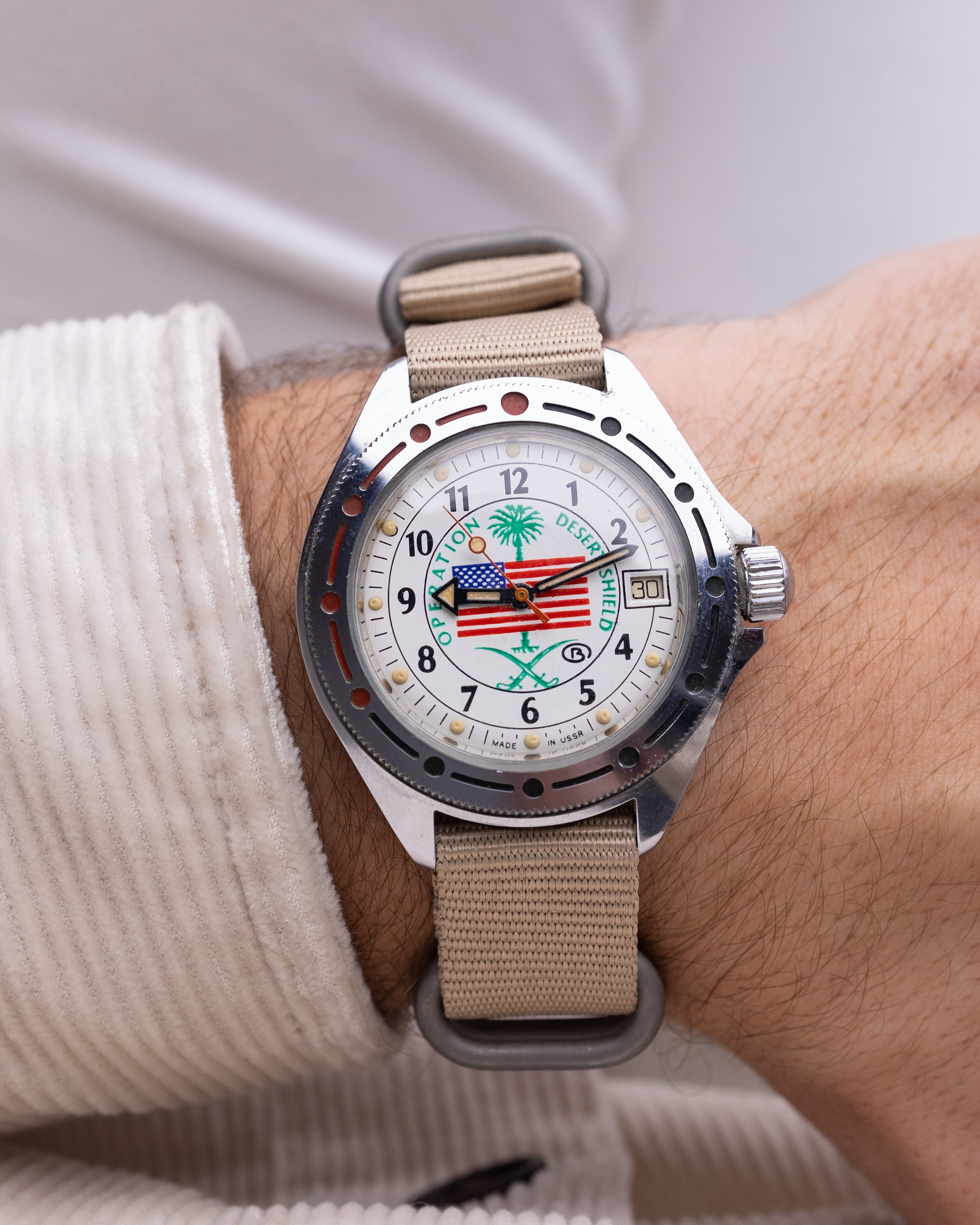 Vintage watch Wostok (Vostok) Operation Desert Shield, Original Soviet watch - DuMarko