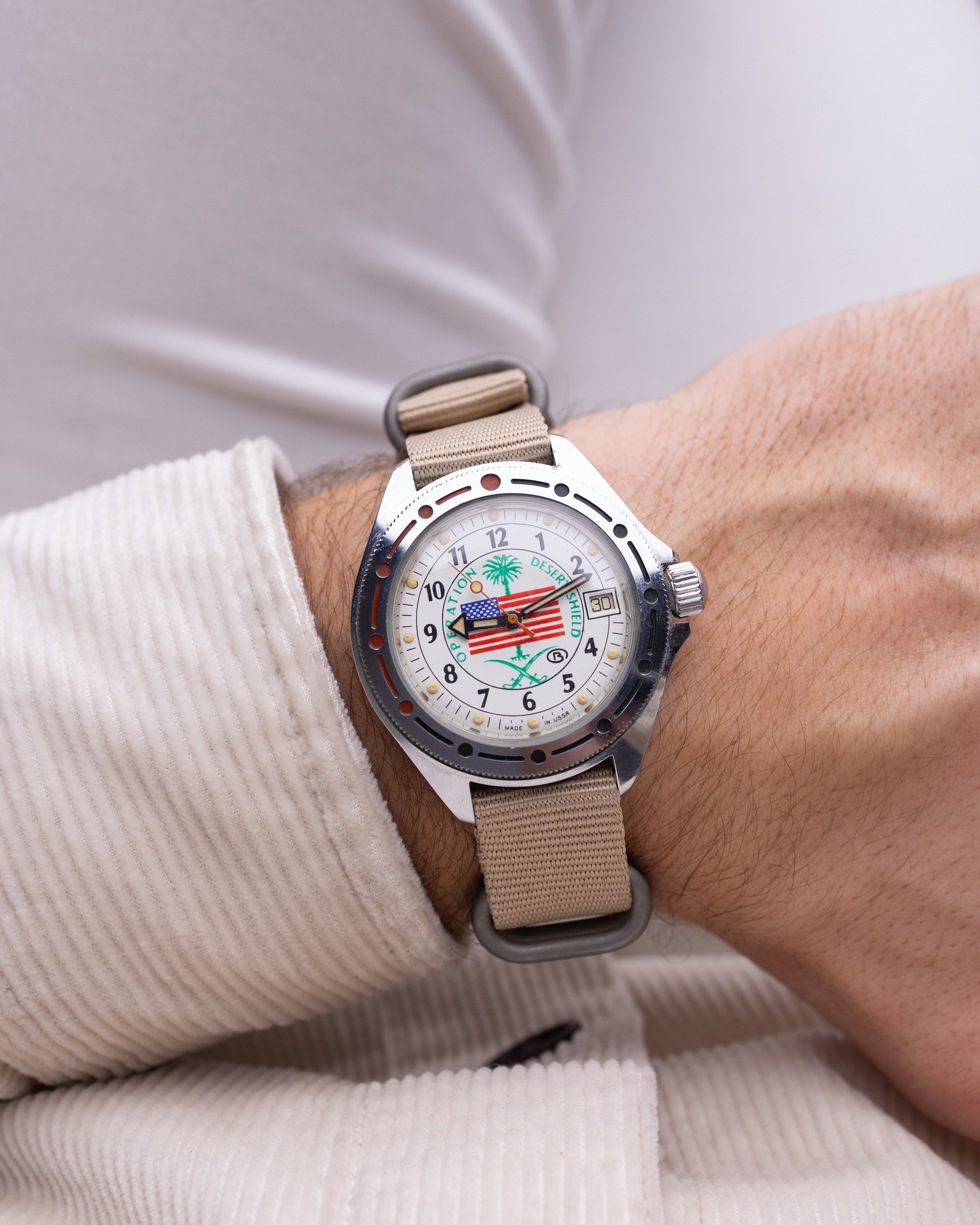 Vintage watch Wostok (Vostok) Operation Desert Shield, Original Soviet watch - DuMarko