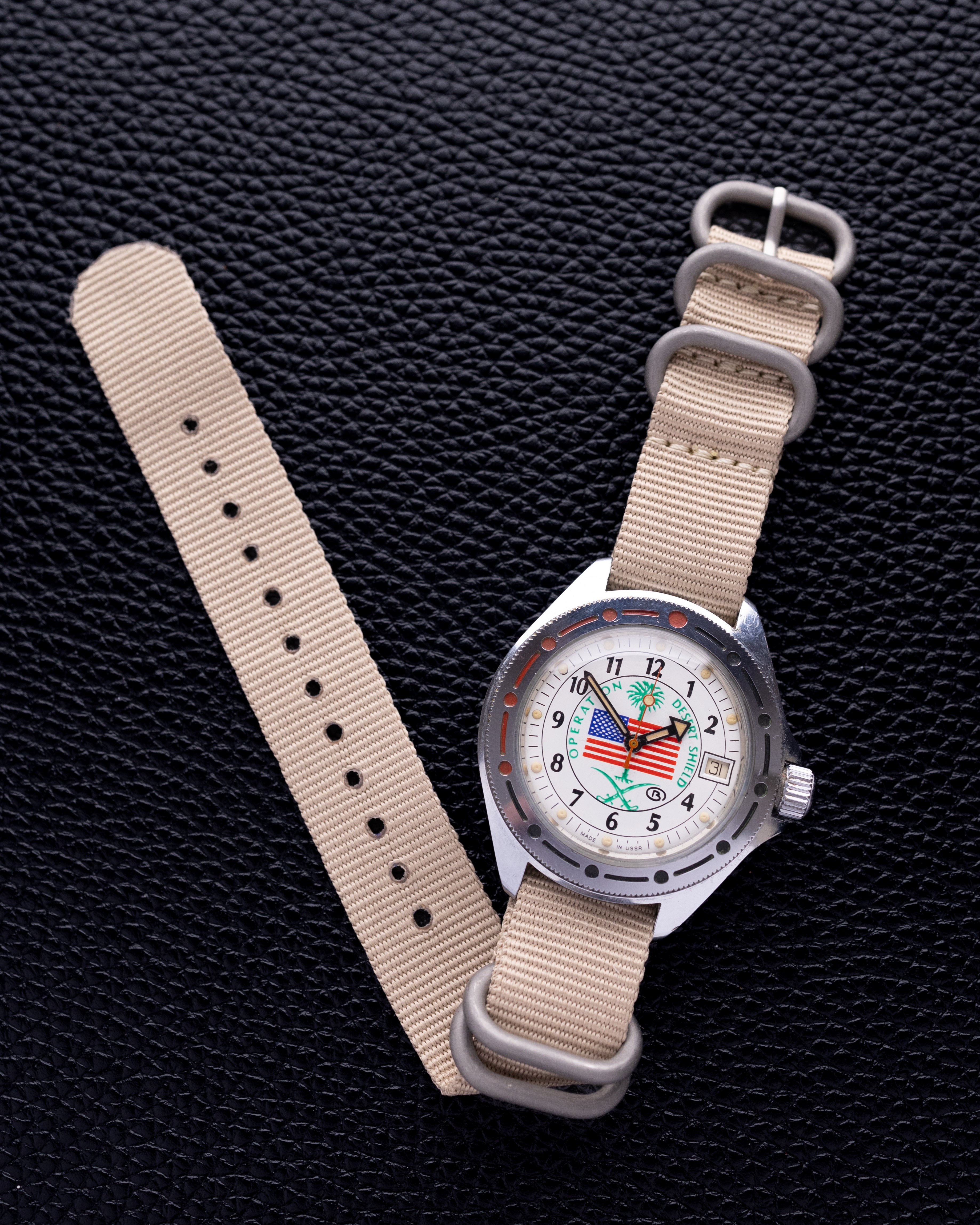 Vintage watch Wostok (Vostok) Operation Desert Shield, Original Soviet watch - DuMarko