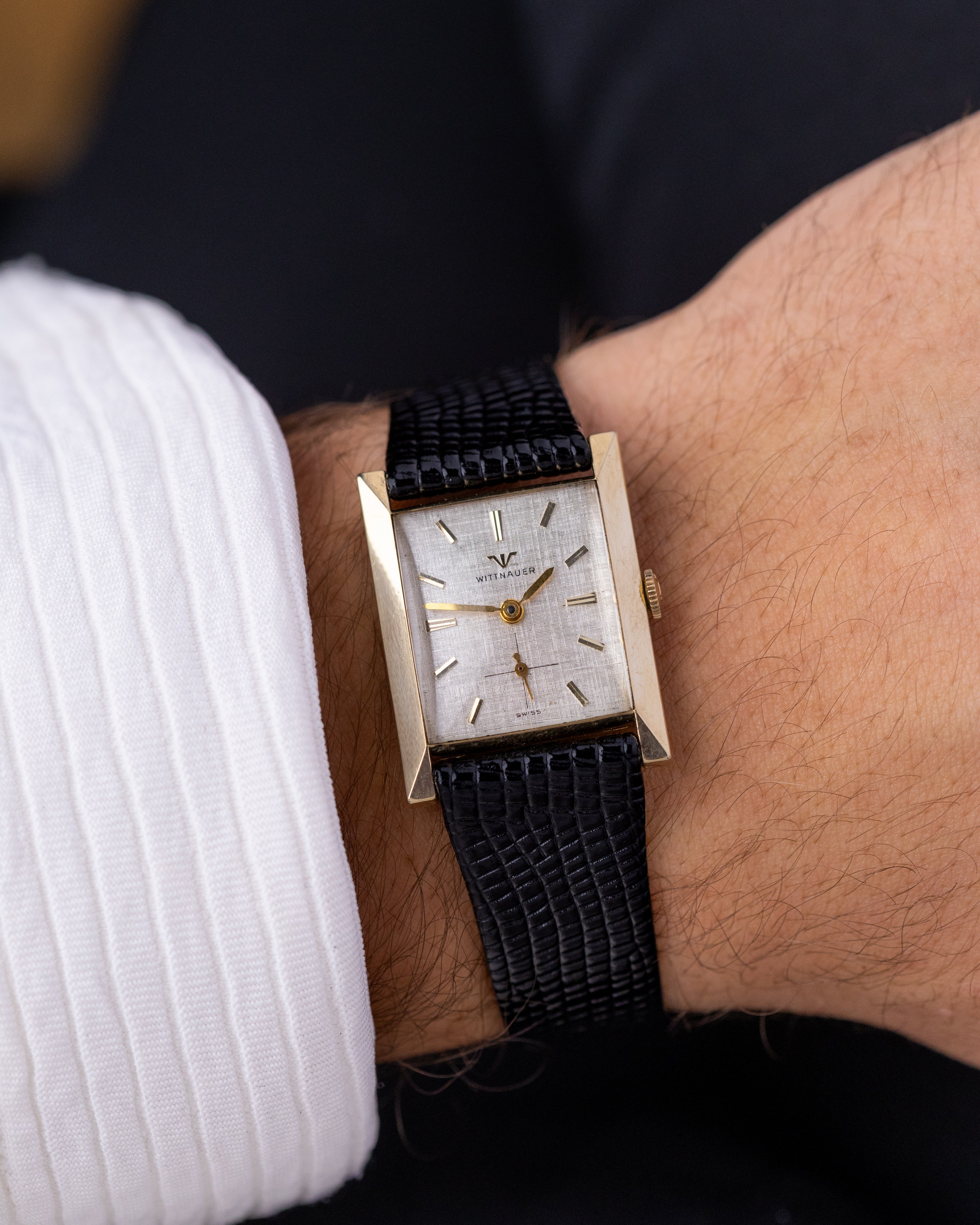 Vintage Wittnauer Art Deco Tank, Ref. 2360 - 9WN, Linen Dial, Cal. 9E, Manual Wind - DuMarko