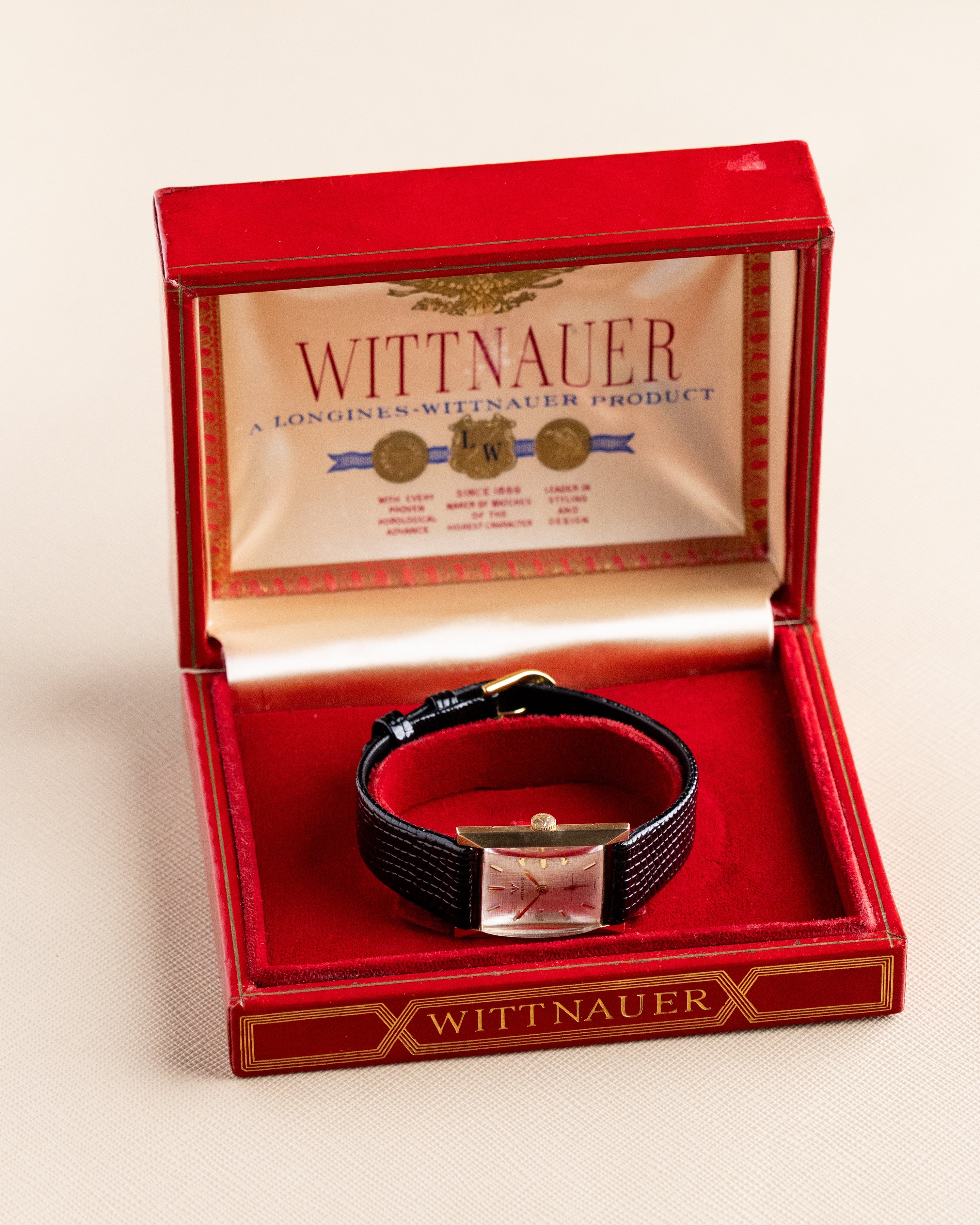 Vintage Wittnauer Art Deco Tank, Ref. 2360 - 9WN, Linen Dial, Cal. 9E, Manual Wind - DuMarko