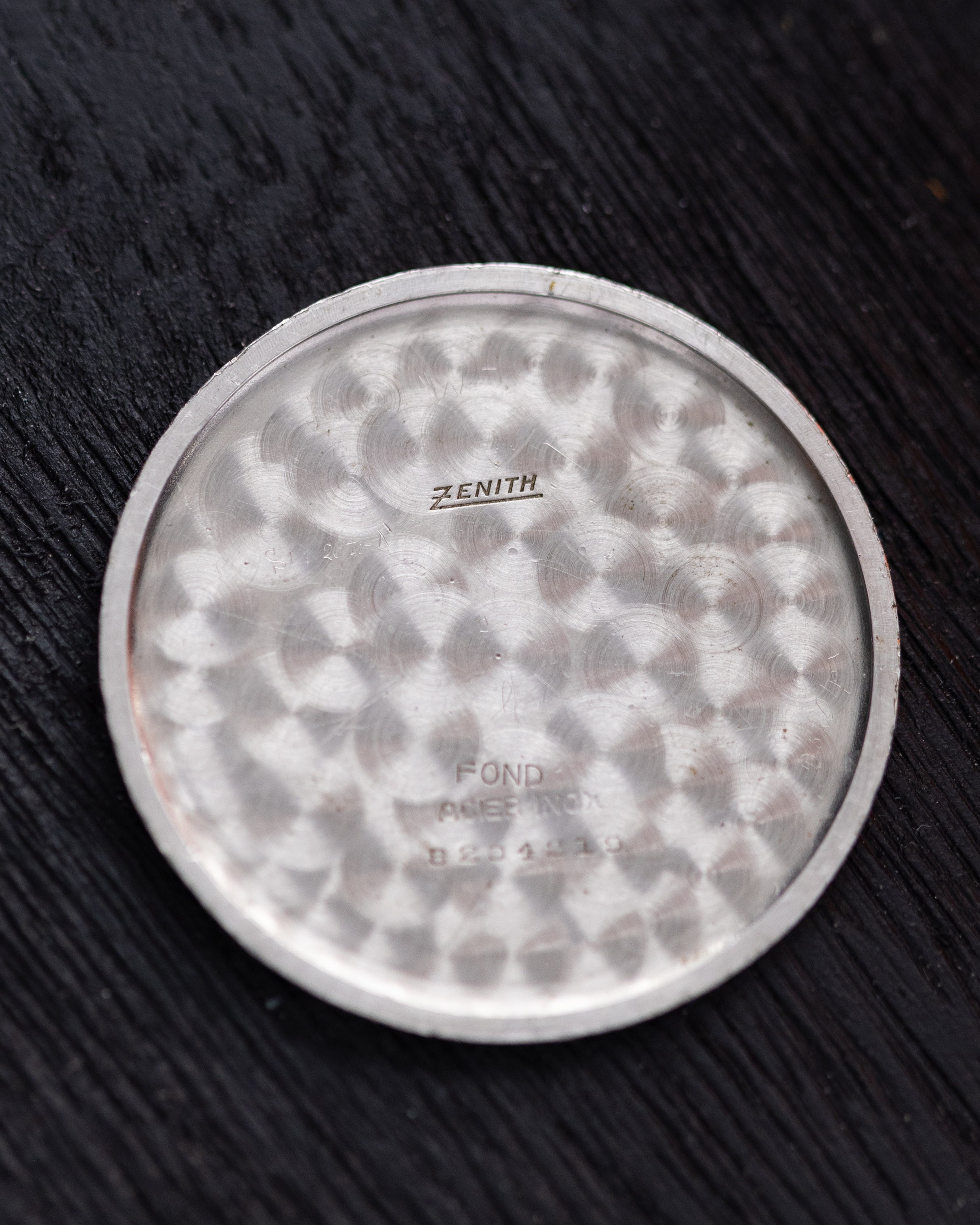 Vintage Zenith Swiss Watch, Patina dial, Oversized case 38 mm - DuMarko