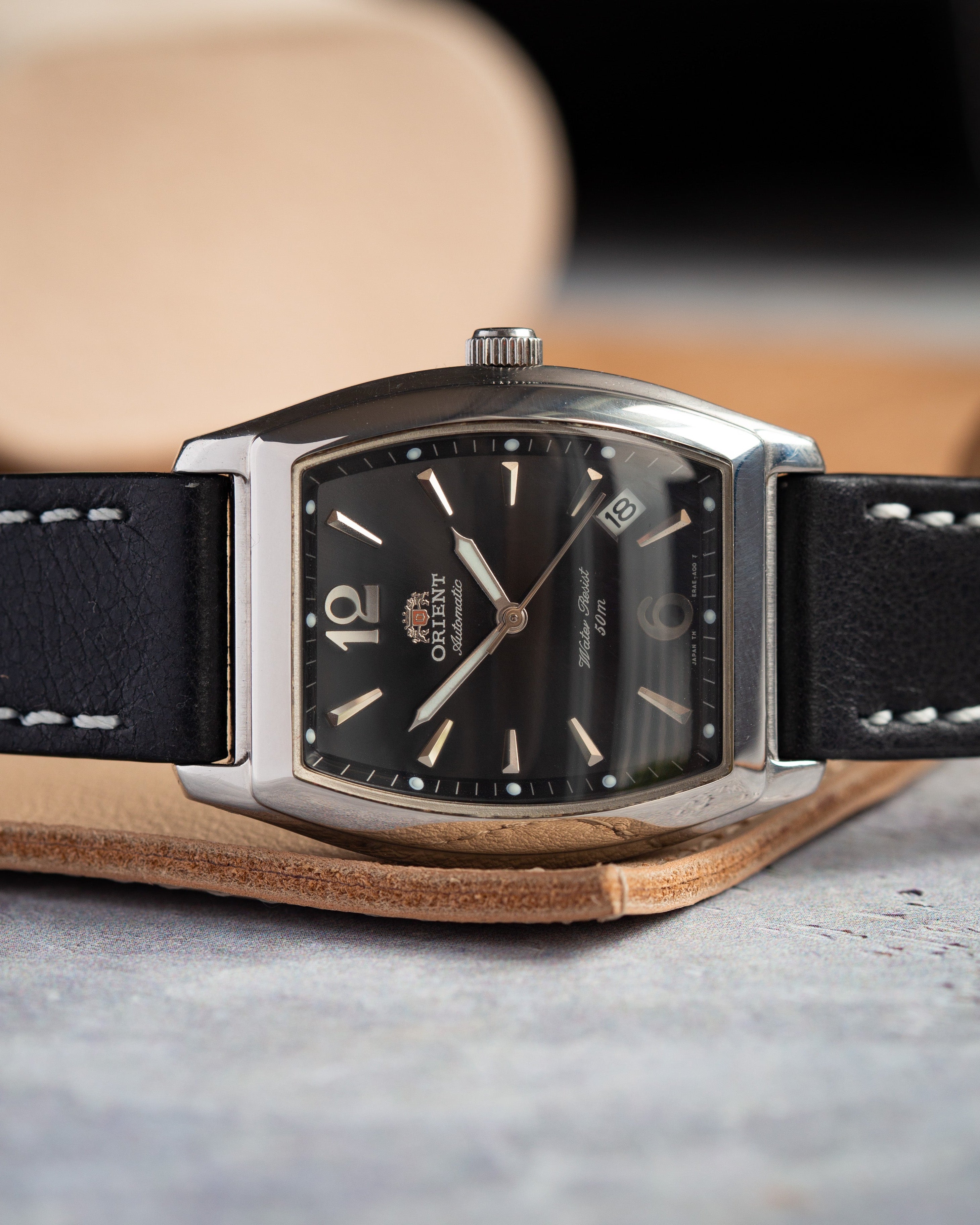 Automatic Vintage "Orient" Watch, Mens Square Watch - VintageDuMarko