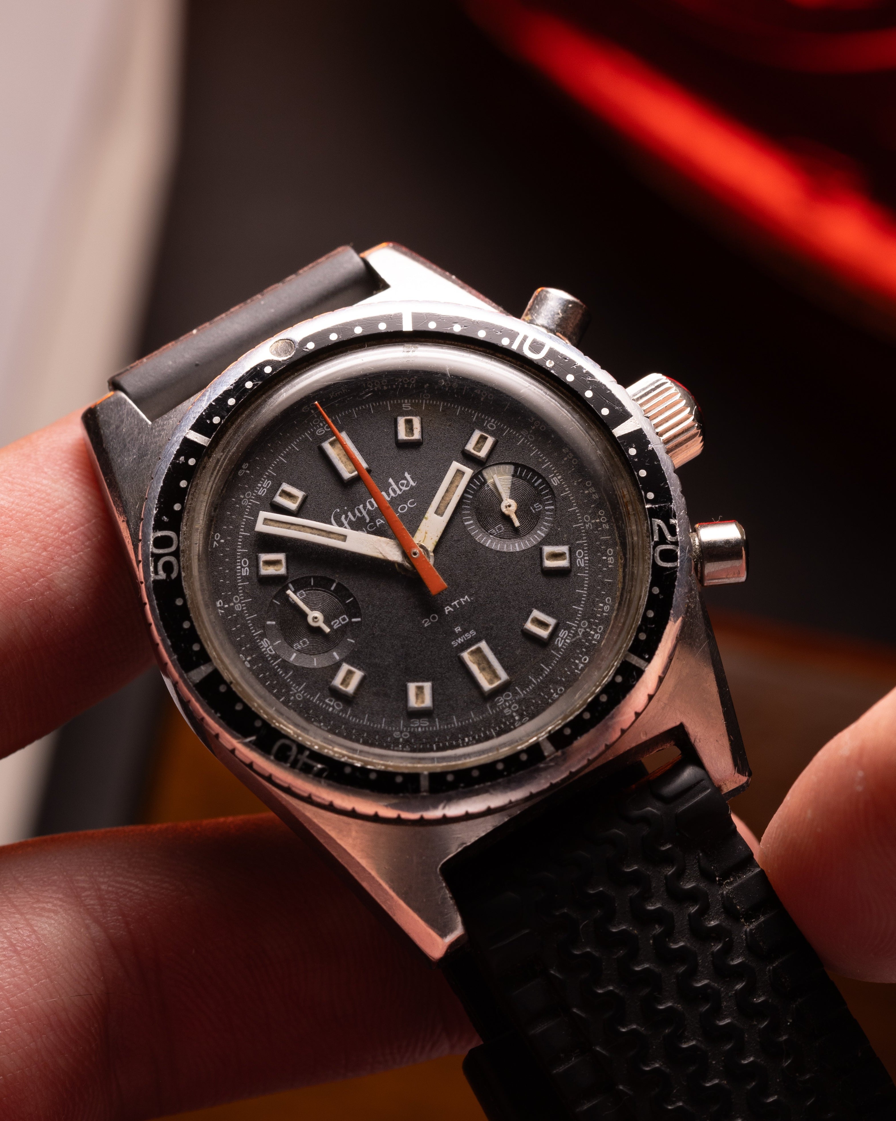 "Chronograph Gigandet" Rare Vintage Swiss Watch - VintageDuMarko