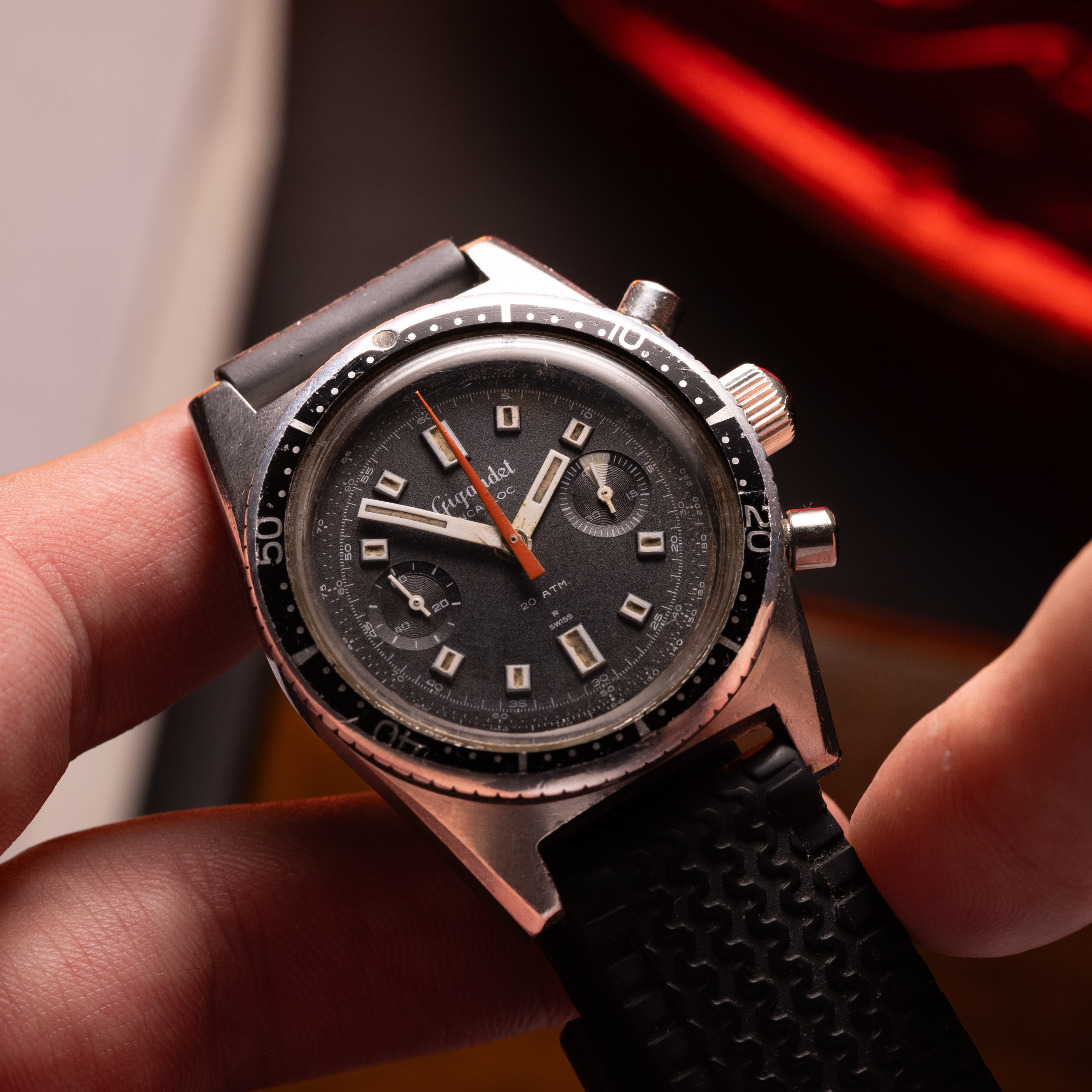 "Chronograph Gigandet" Rare Vintage Swiss Watch - VintageDuMarko