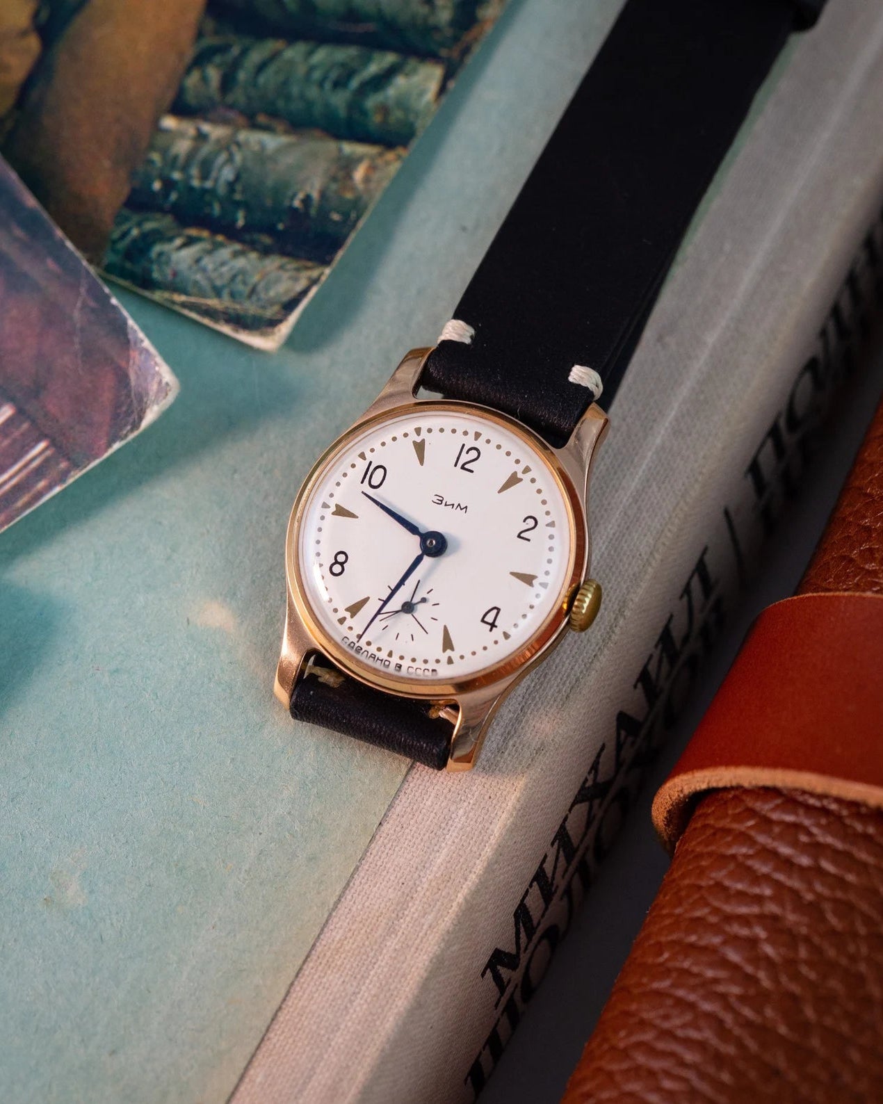 Gold Pobeda Zim Watch «Pobeda ZIM» - VintageDuMarko