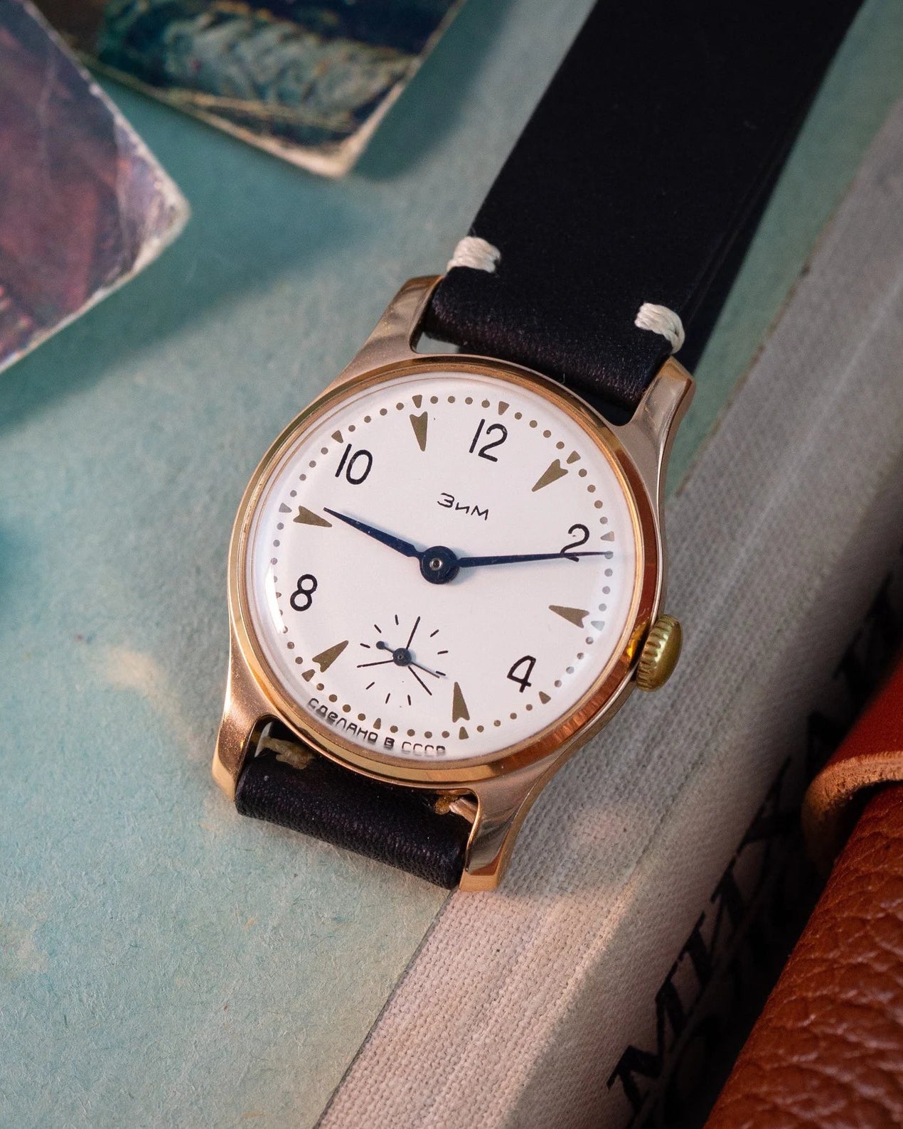 Gold Pobeda Zim Watch «Pobeda ZIM» - VintageDuMarko