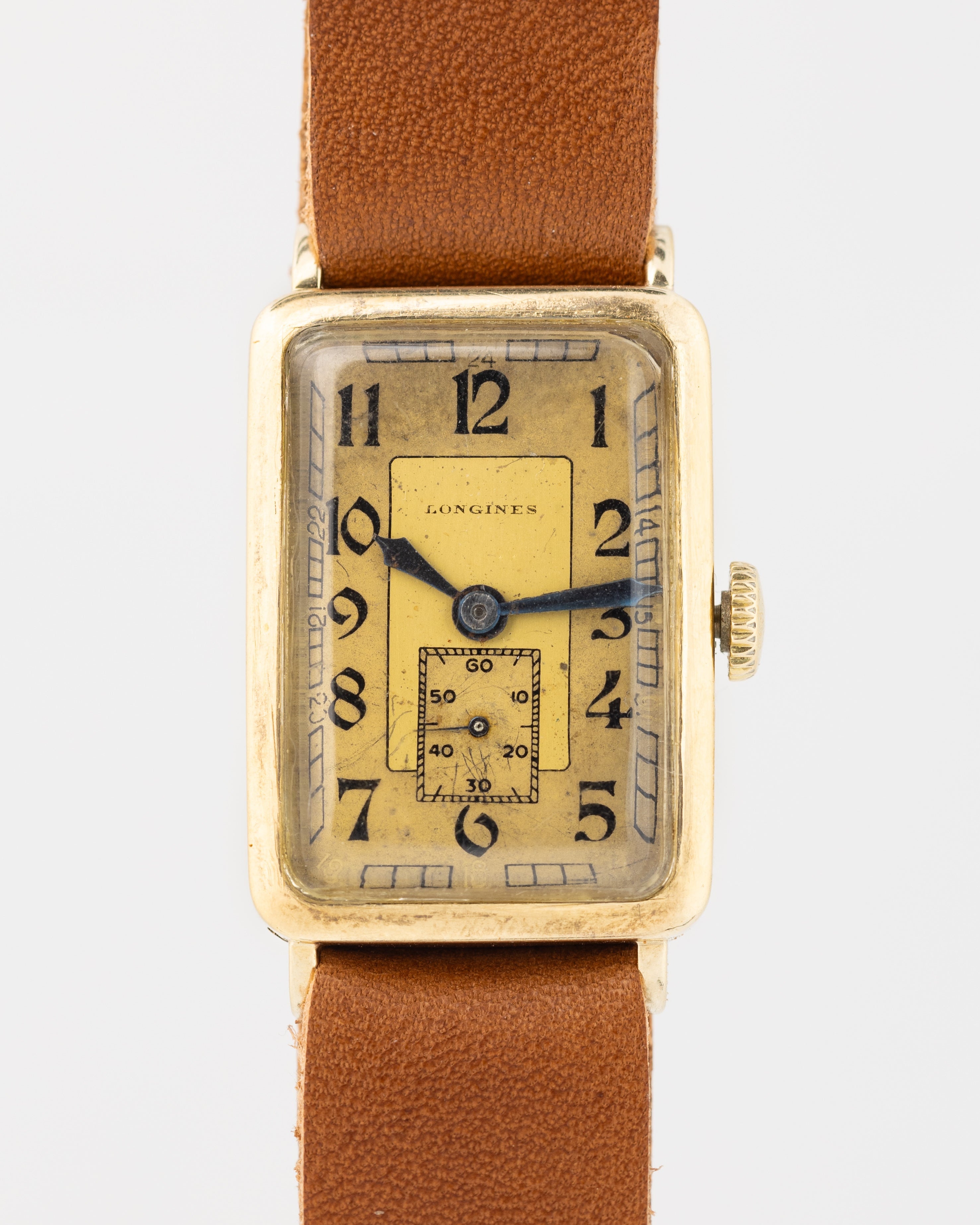 "Longines" Vintage Solid Gold Tank Watch - VintageDuMarko