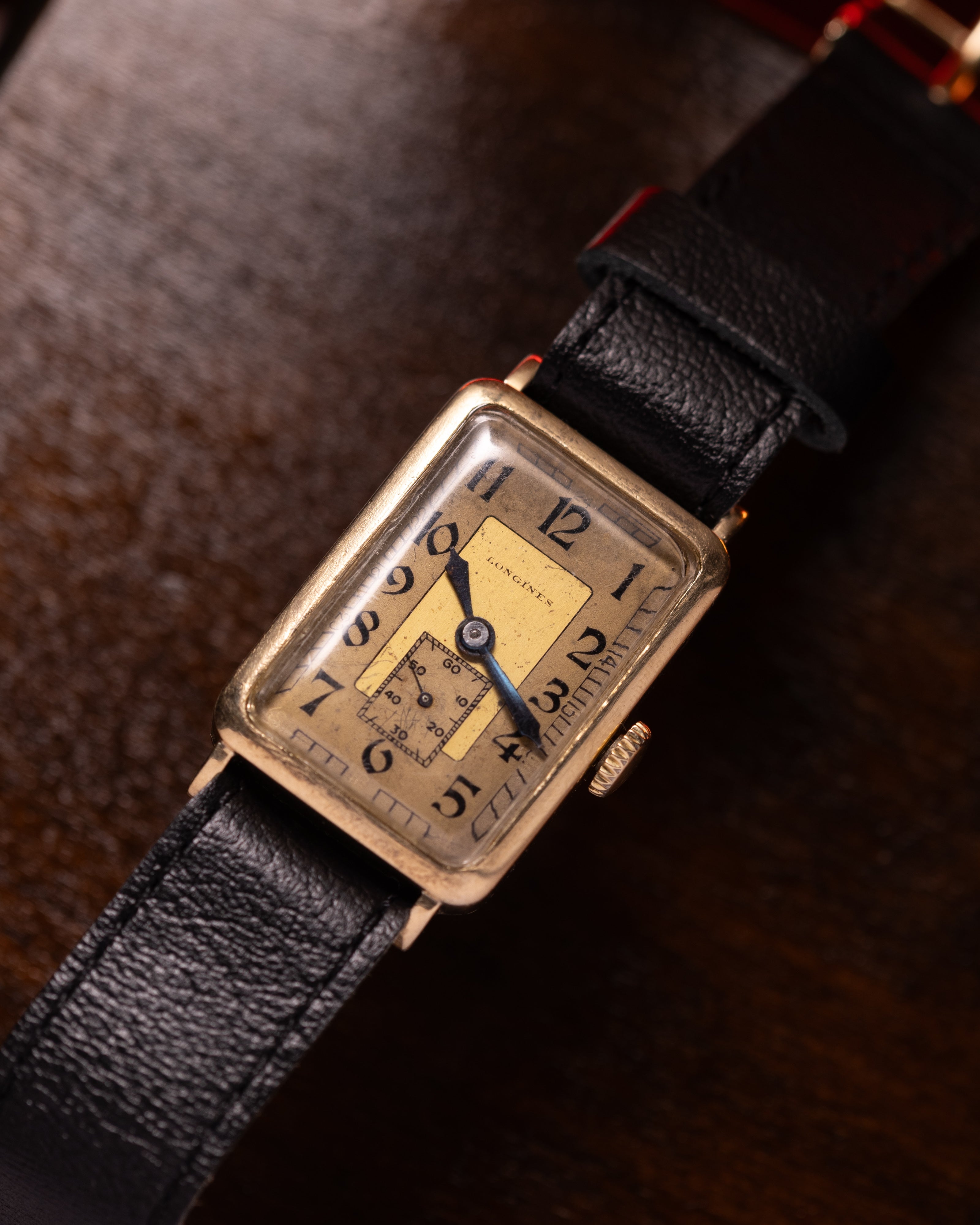 "Longines" Vintage Solid Gold Tank Watch - VintageDuMarko