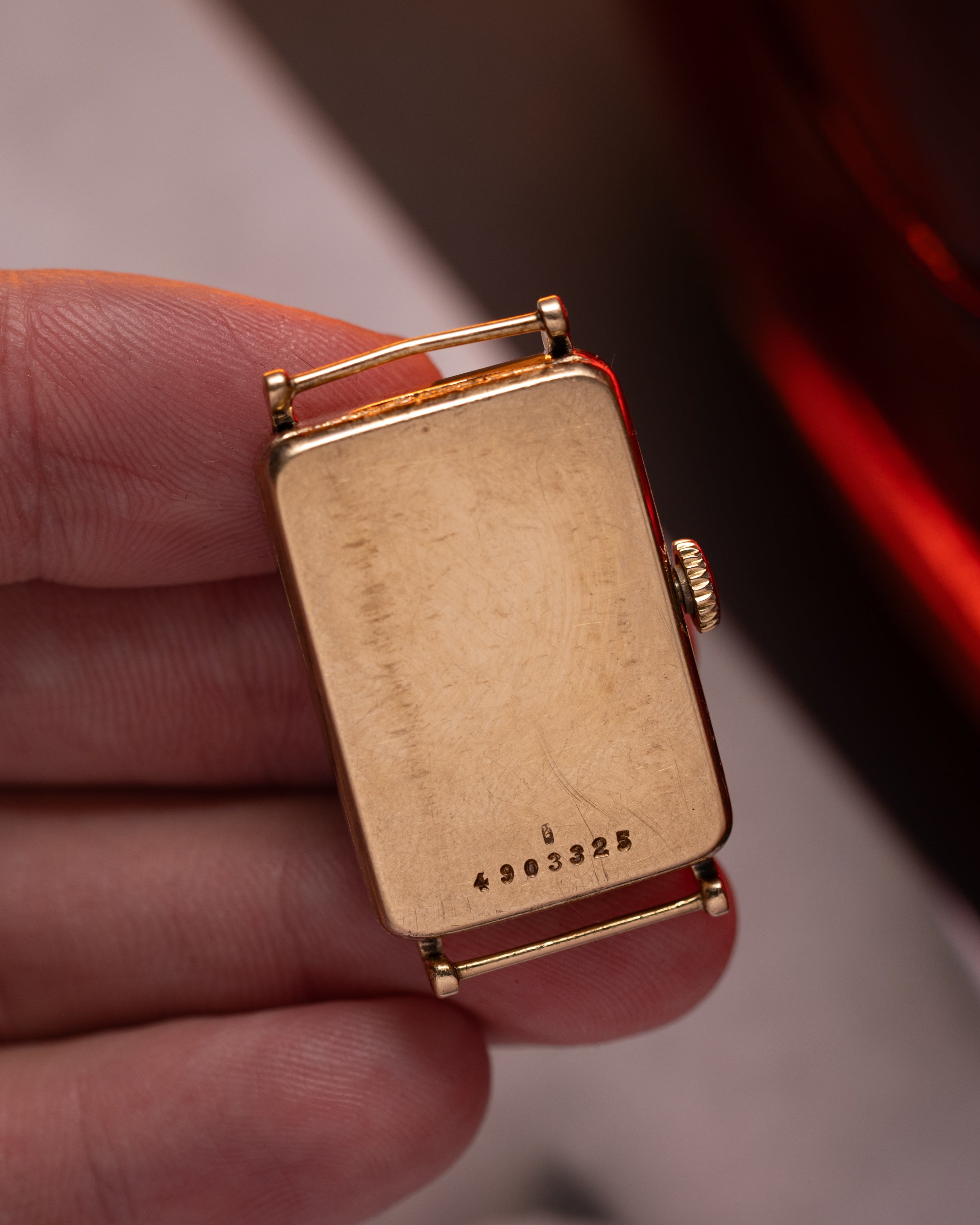 "Longines" Vintage Solid Gold Tank Watch - VintageDuMarko