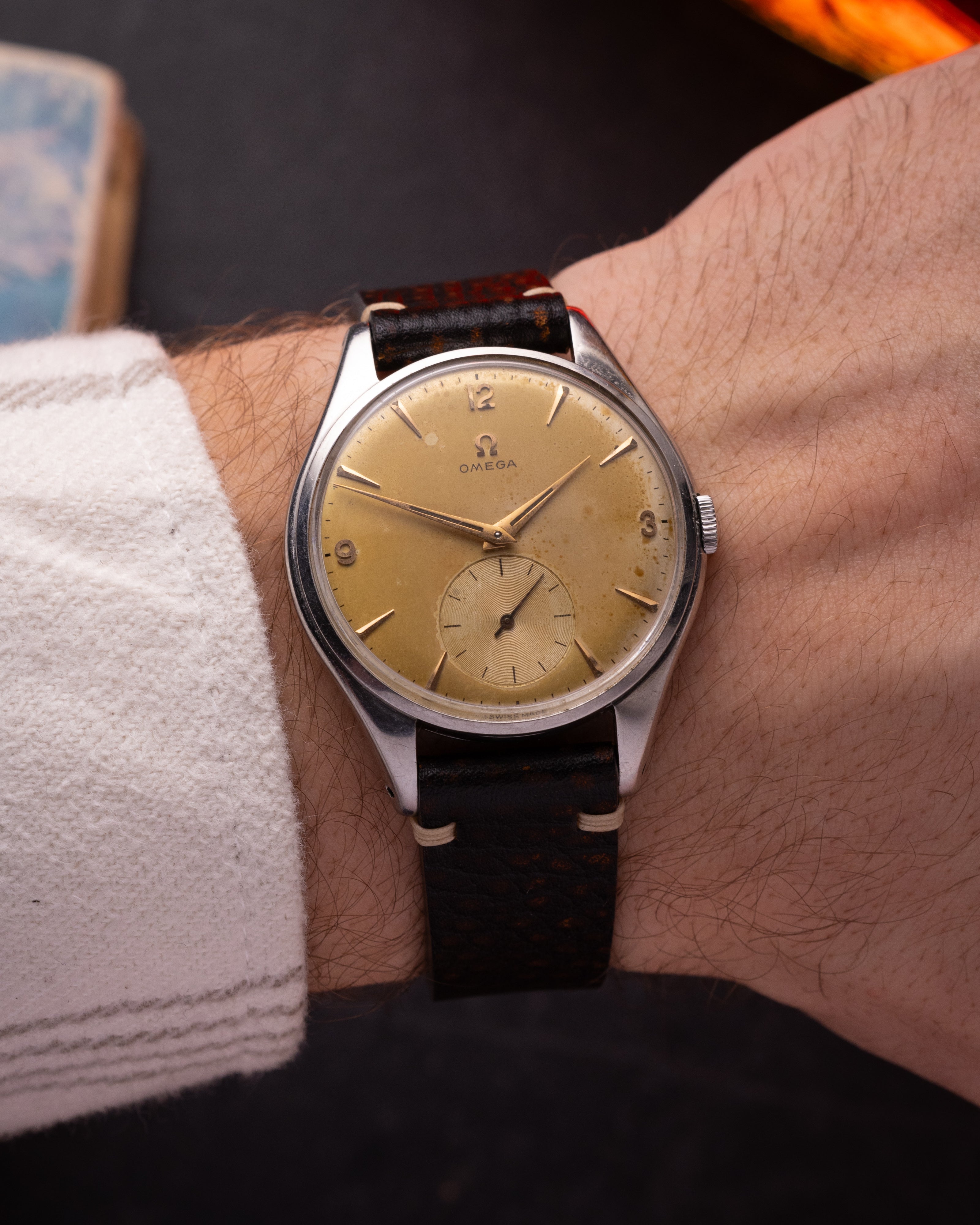 Luxe Omega Jumbo Watch from 1950's - Rare Swiss Watch for Collection - VintageDuMarko