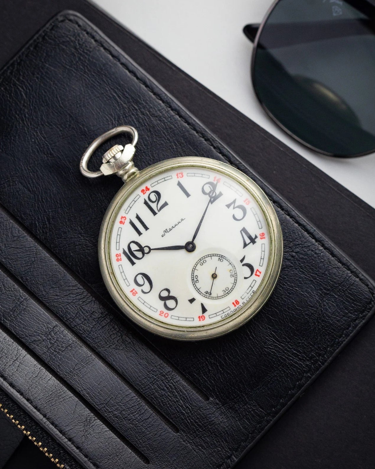 Mechanical Pocket Watch «Molnija Crawler» - Retro Watches from Soviet Union - VintageDuMarko